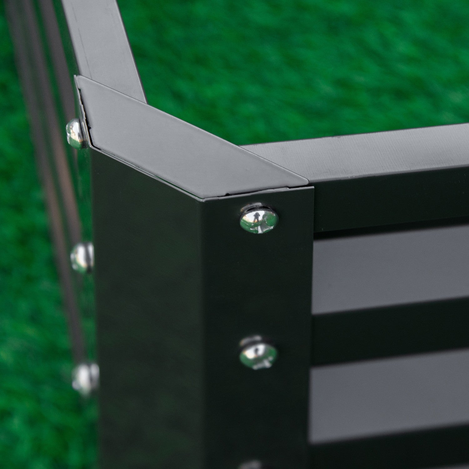 Trädgårdssäng i stål – 120x120x30cm Grå planteringslåda