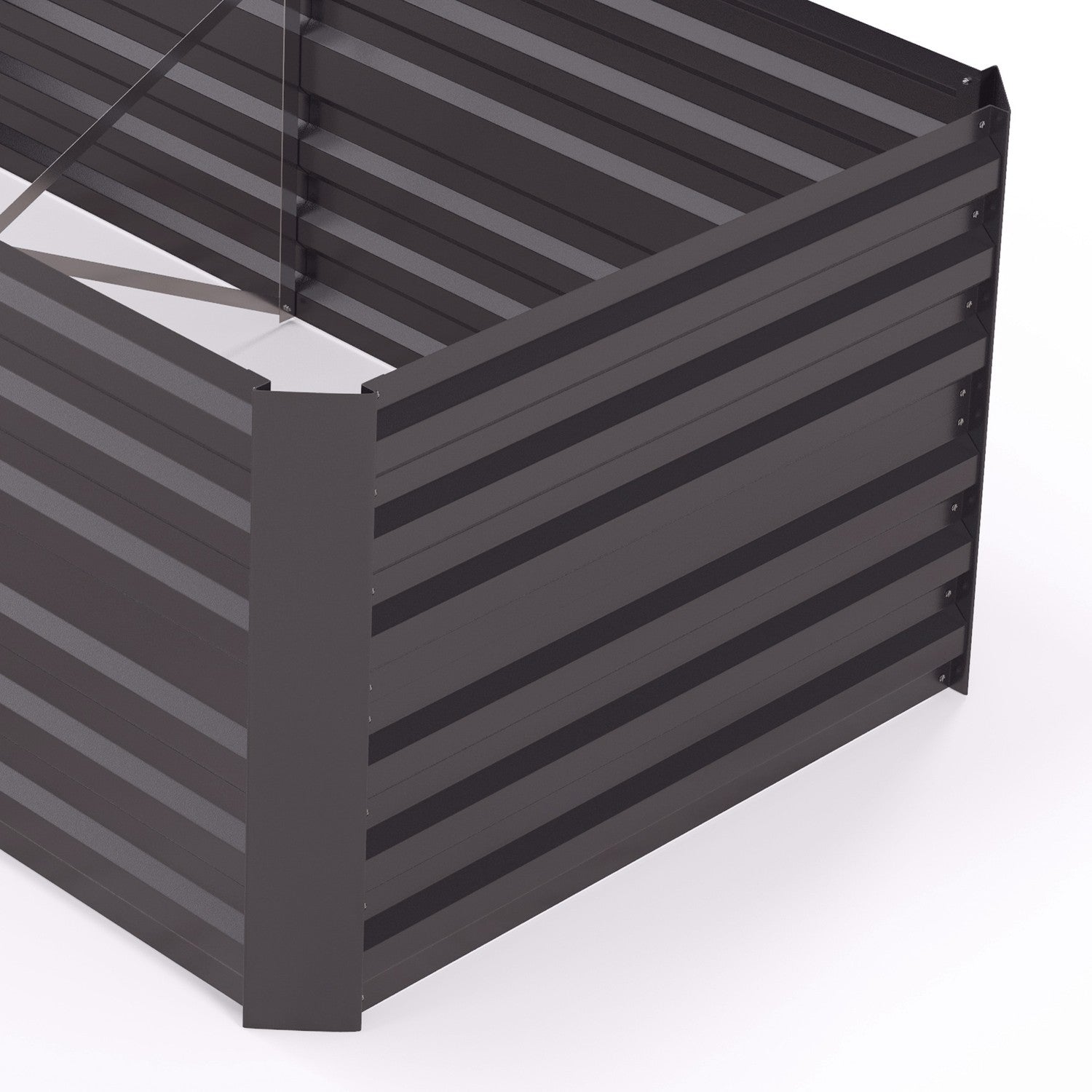 Trädgårdssäng i stål – 180x90x60 cm för grönsaker & blommor