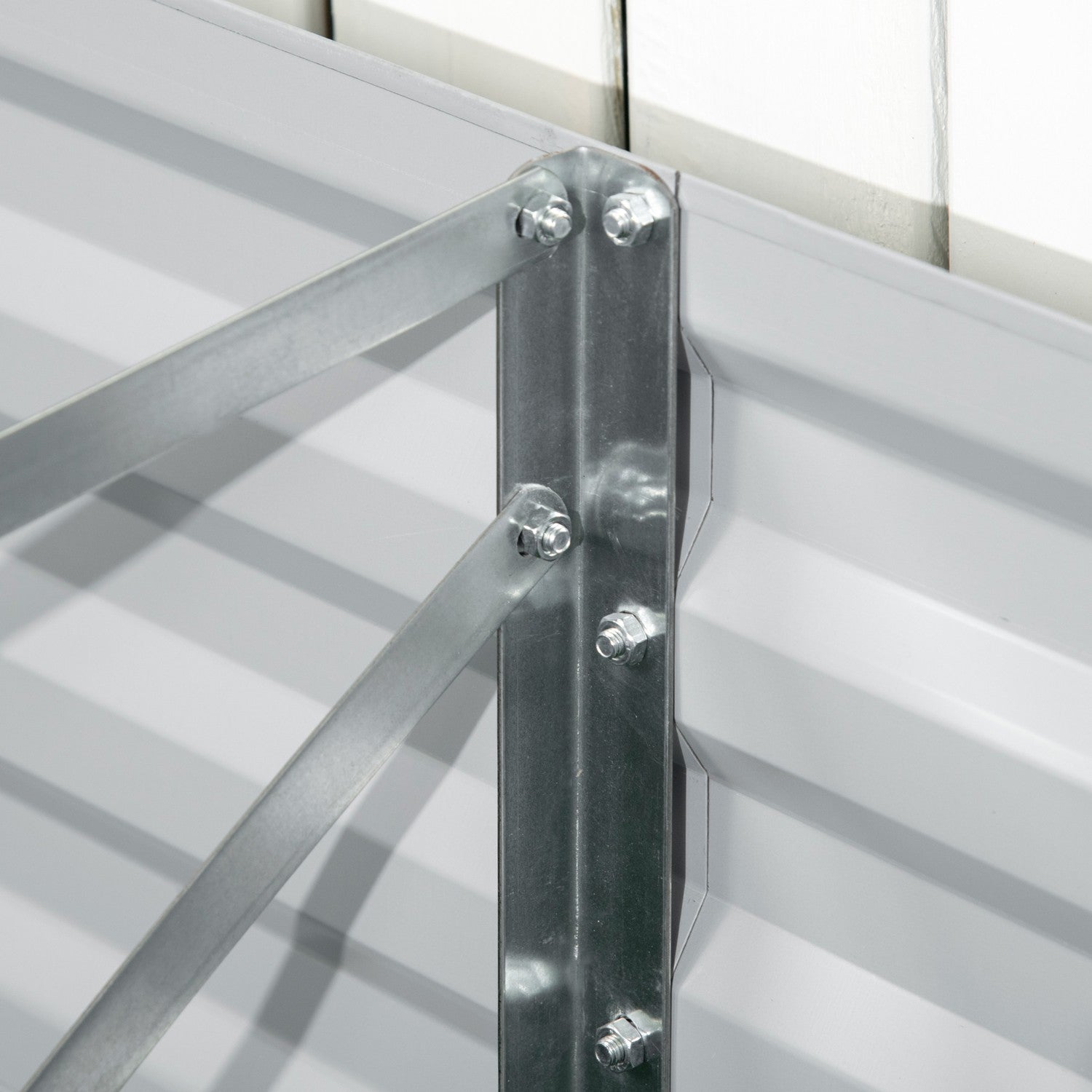 Trädgårdssäng i stål – 180x90x60 cm för växter och grönsaker