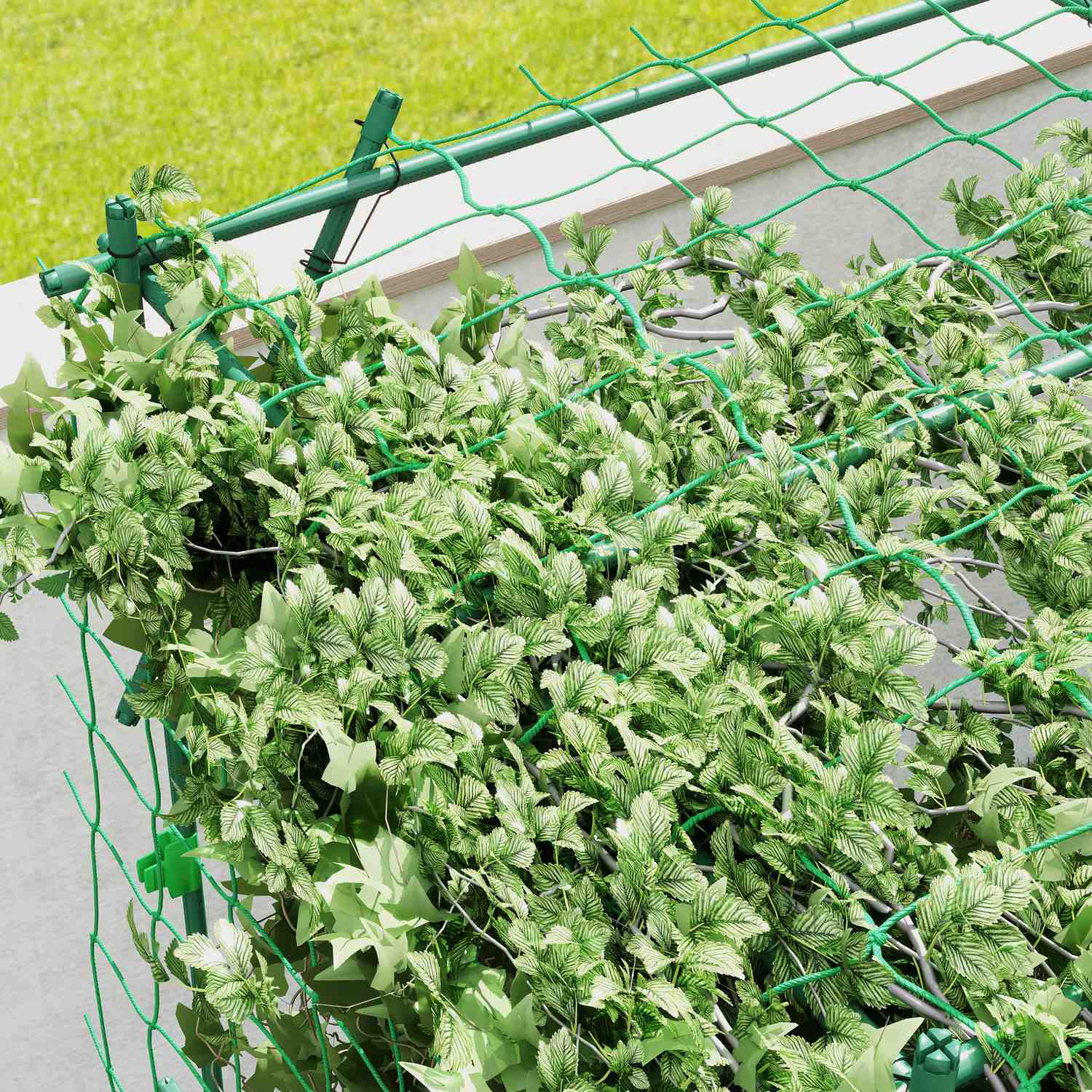 Trädgårdsspaljé i rostfritt stål – Triangulär, 223x223x223 cm