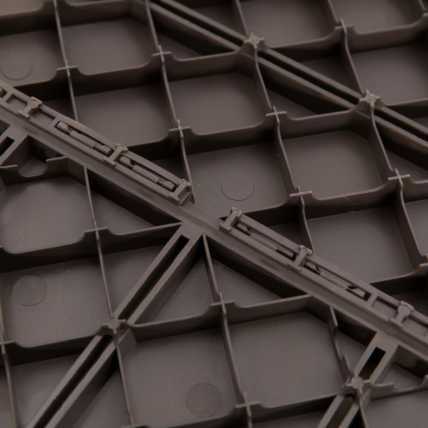 Trädgårdsterrass Click Golvplattor, Set om 9, 30x30 cm Brun