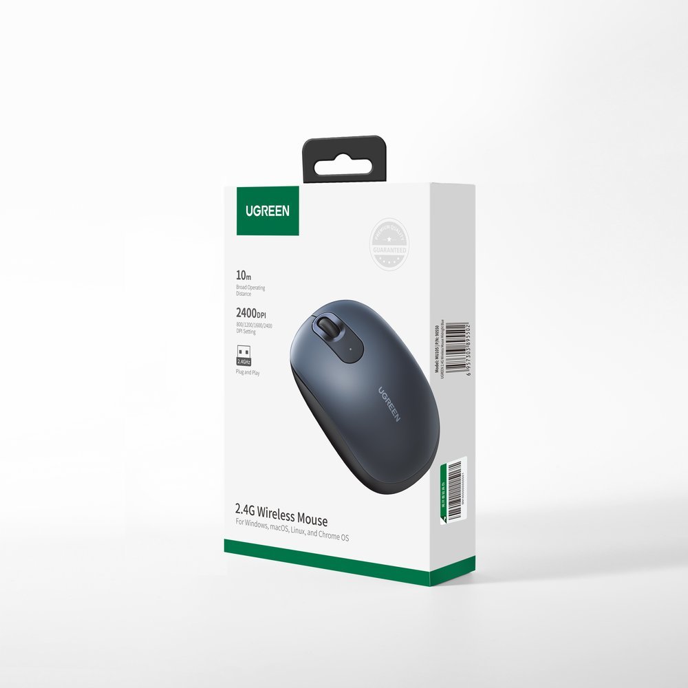 Trådlös mus för dator USB 2,4GHz, marinblå