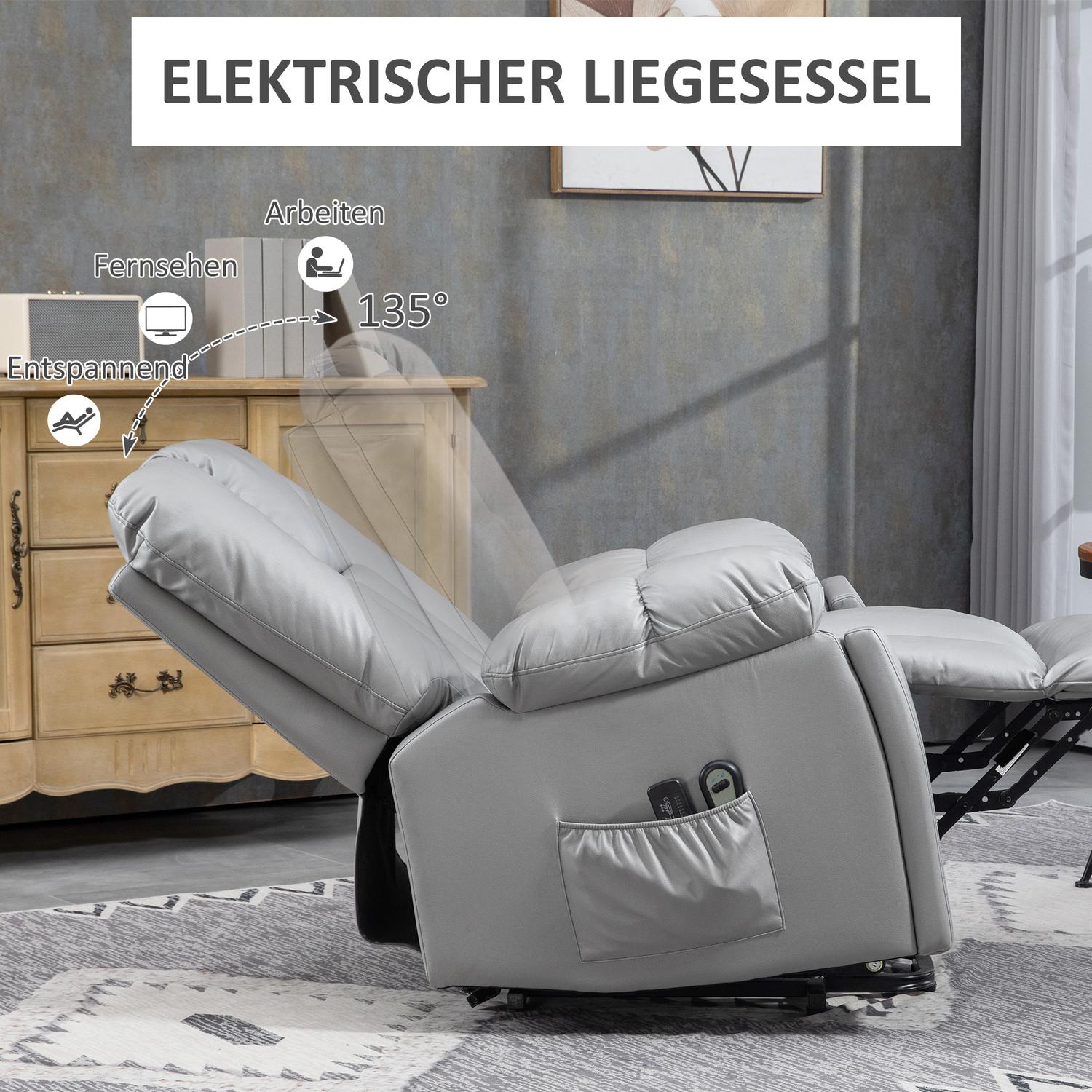 Elektrisk vilstol med massage och uppresningshjälp
