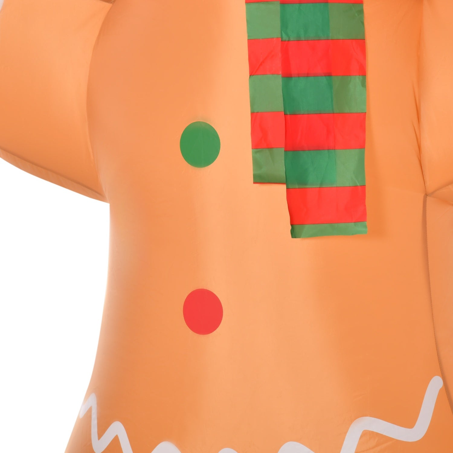 Uppblåsbar pepparkaksman med lampor, 2,4M väderbeständig