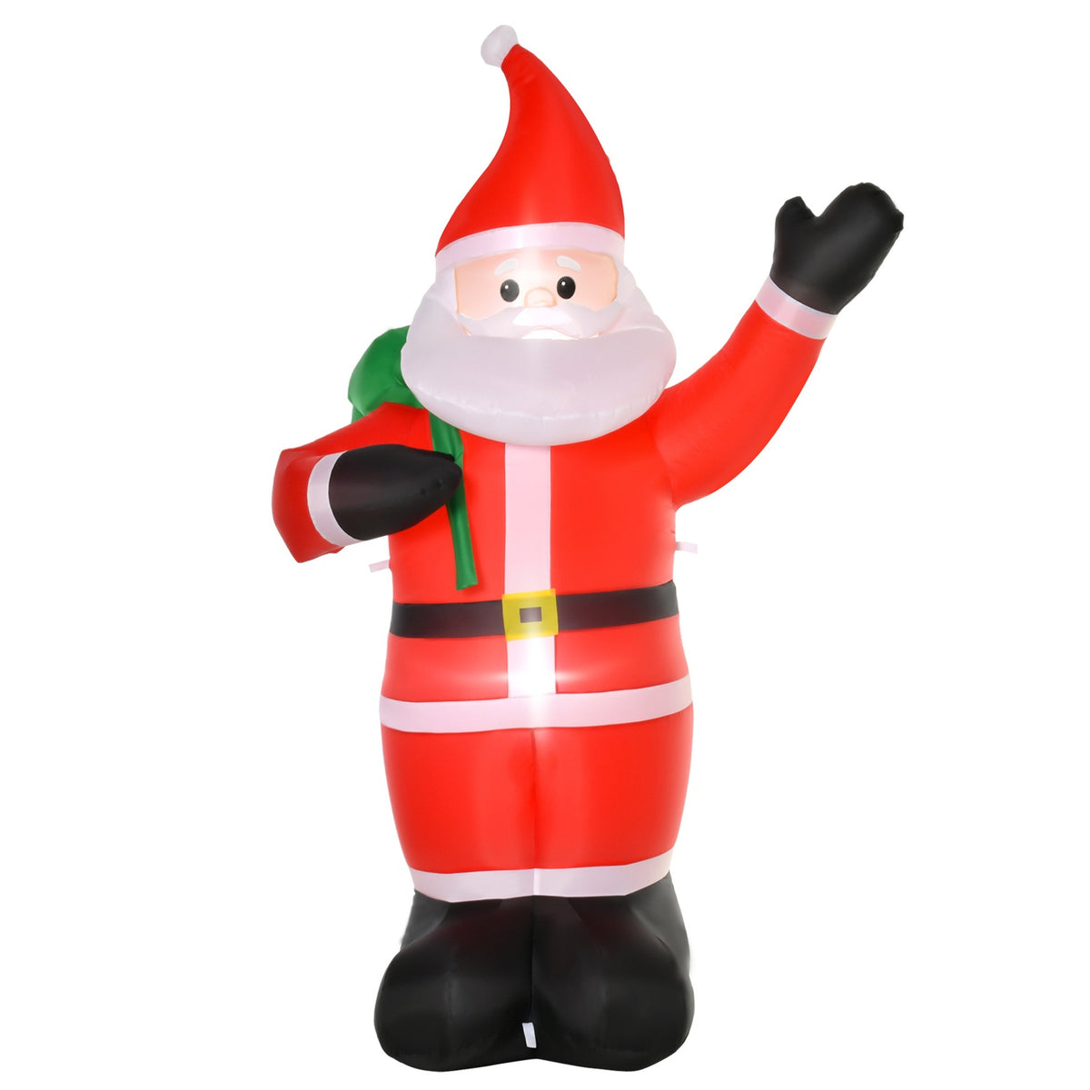 Nafukovací Santa Claus s LED osvětlením, 2,4m, pro interiér i exteriér