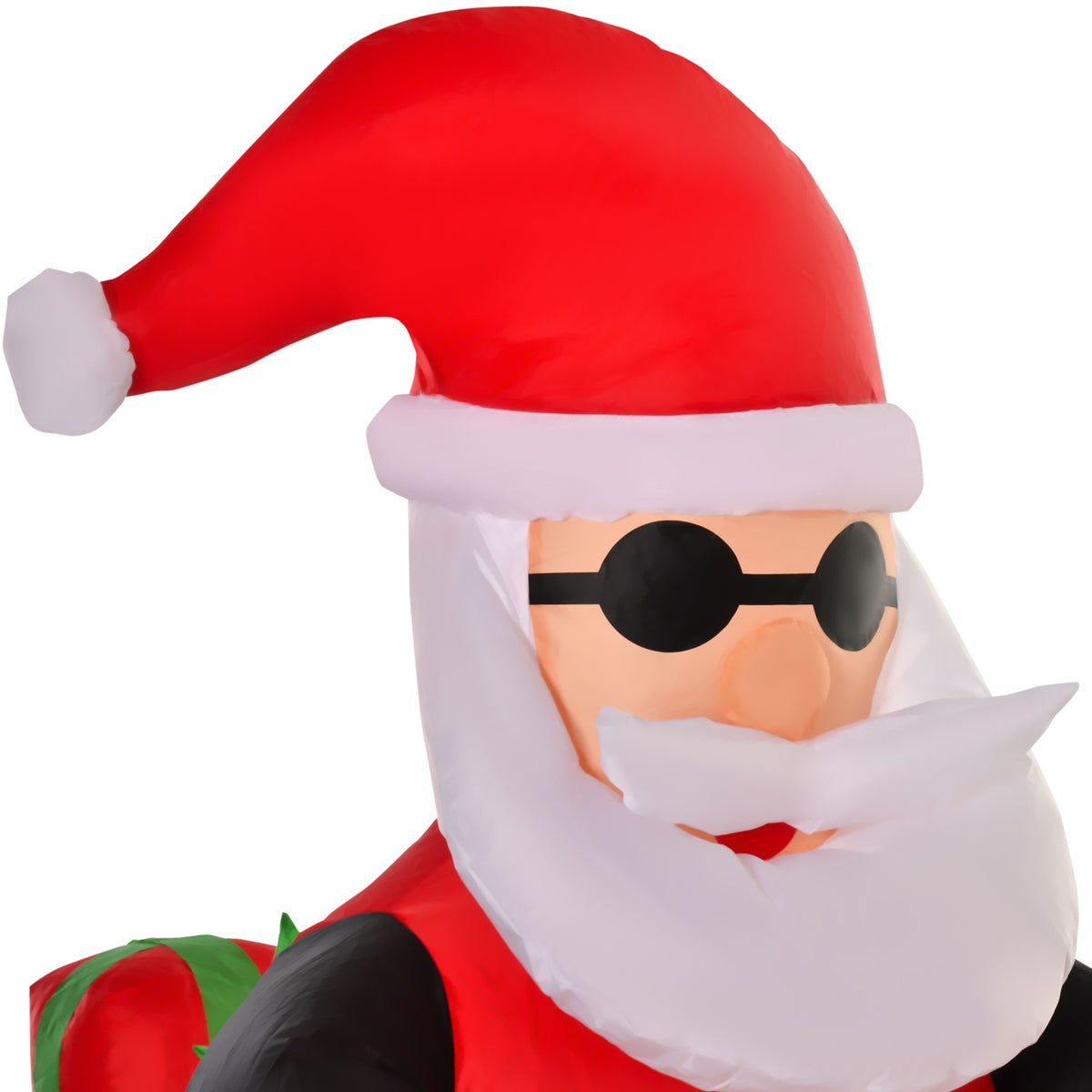 Nafukovací venkovní vánoční dekorace Santa Clause s LED diodami, 1,65 m