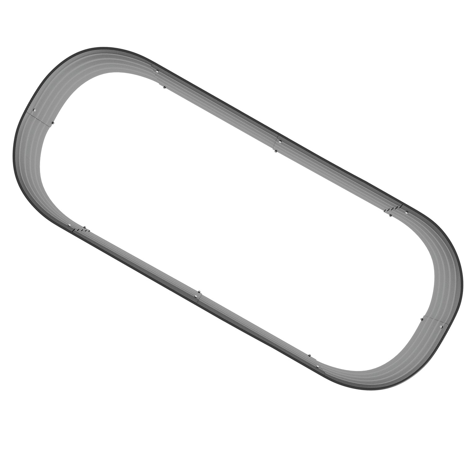 Upphöjd bädd i metall, 150x62x30 cm, öppen bas