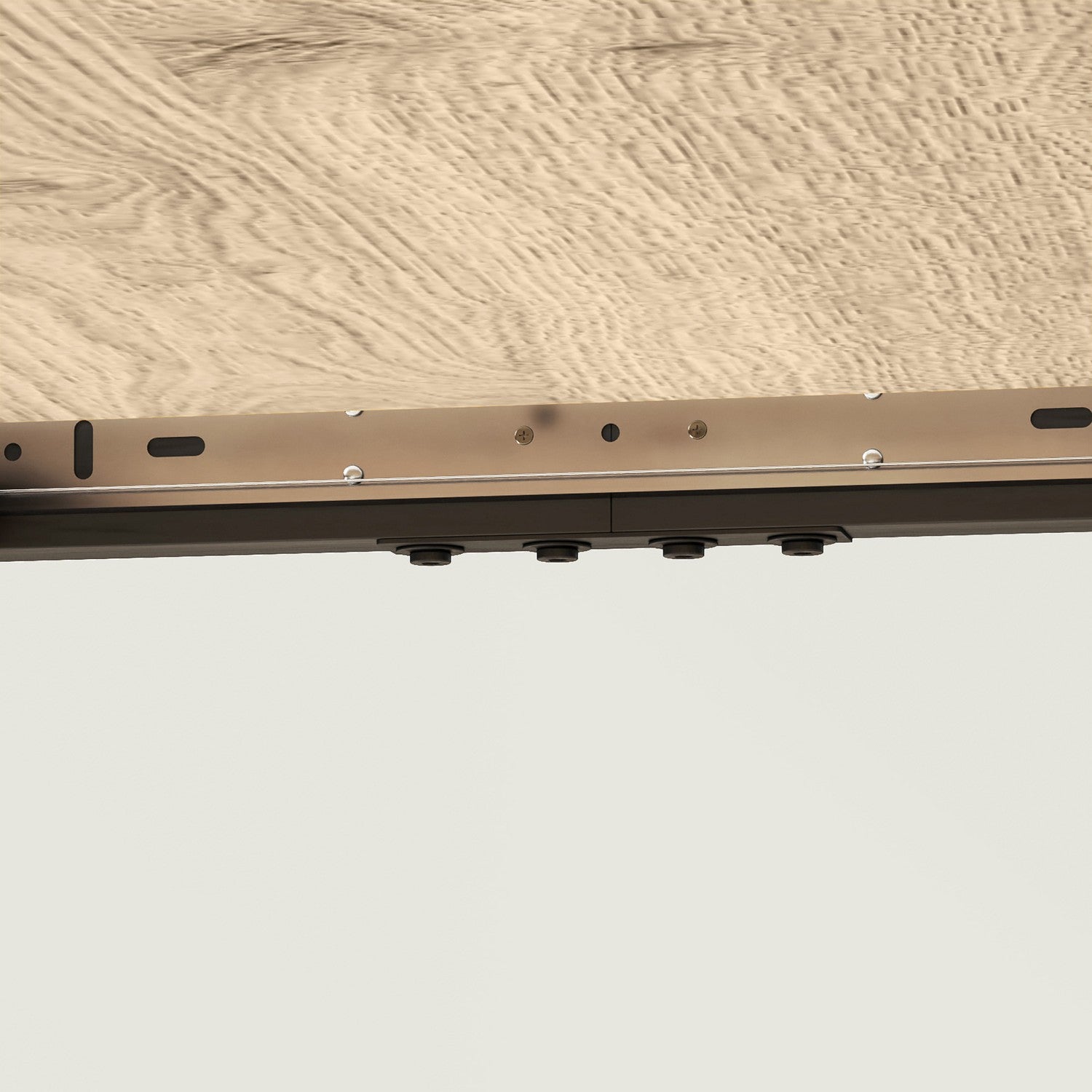 Utdragbart matbord, säten 6-8, stålben, naturlig finish