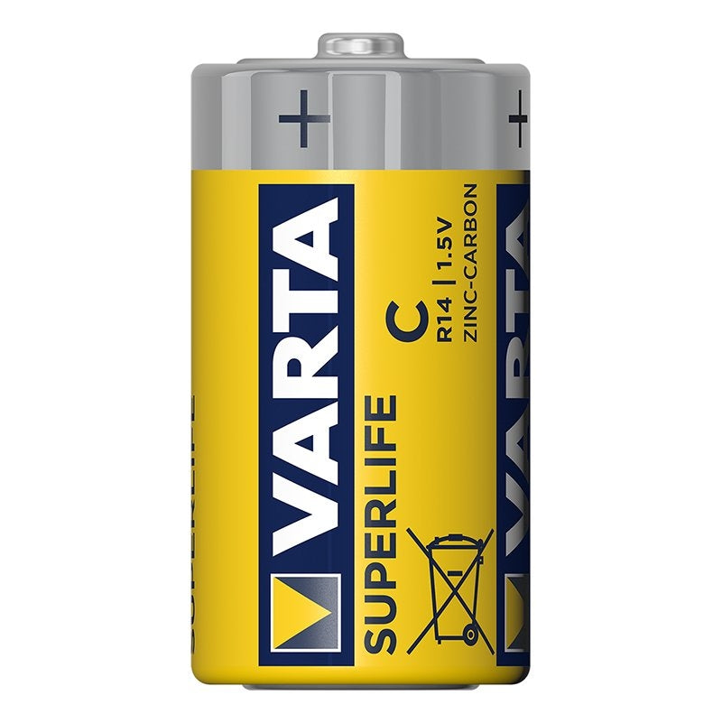 Varta Superlife batterier C 2 stycken i blister