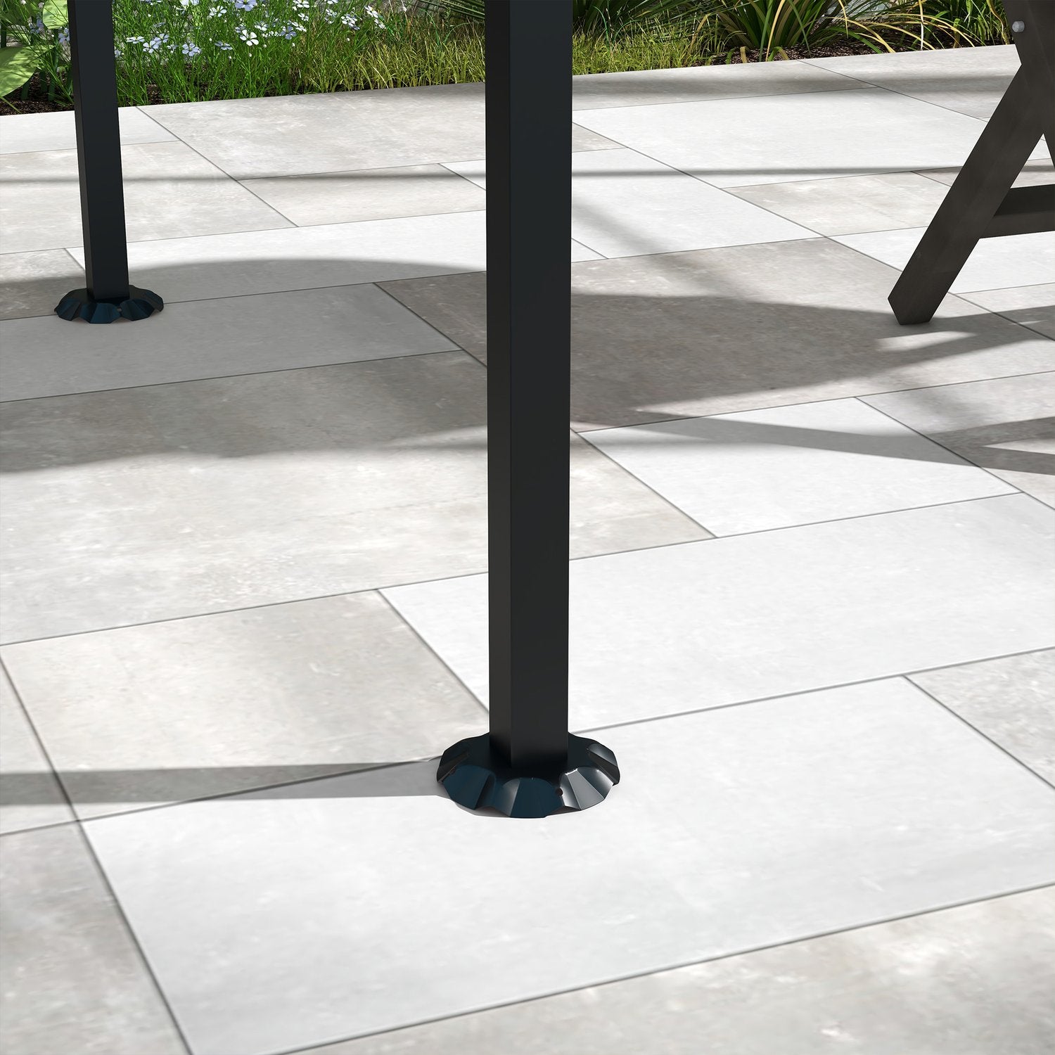 Vattenavvisande grillpaviljong, böjt tak, 215x150x220 cm, mörkgrå