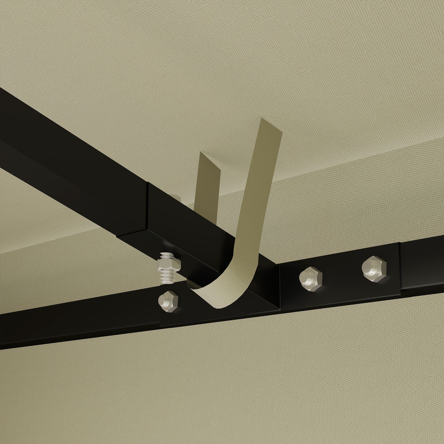 Vattentät Gazebo Takbyte, 3x3m, Creme White