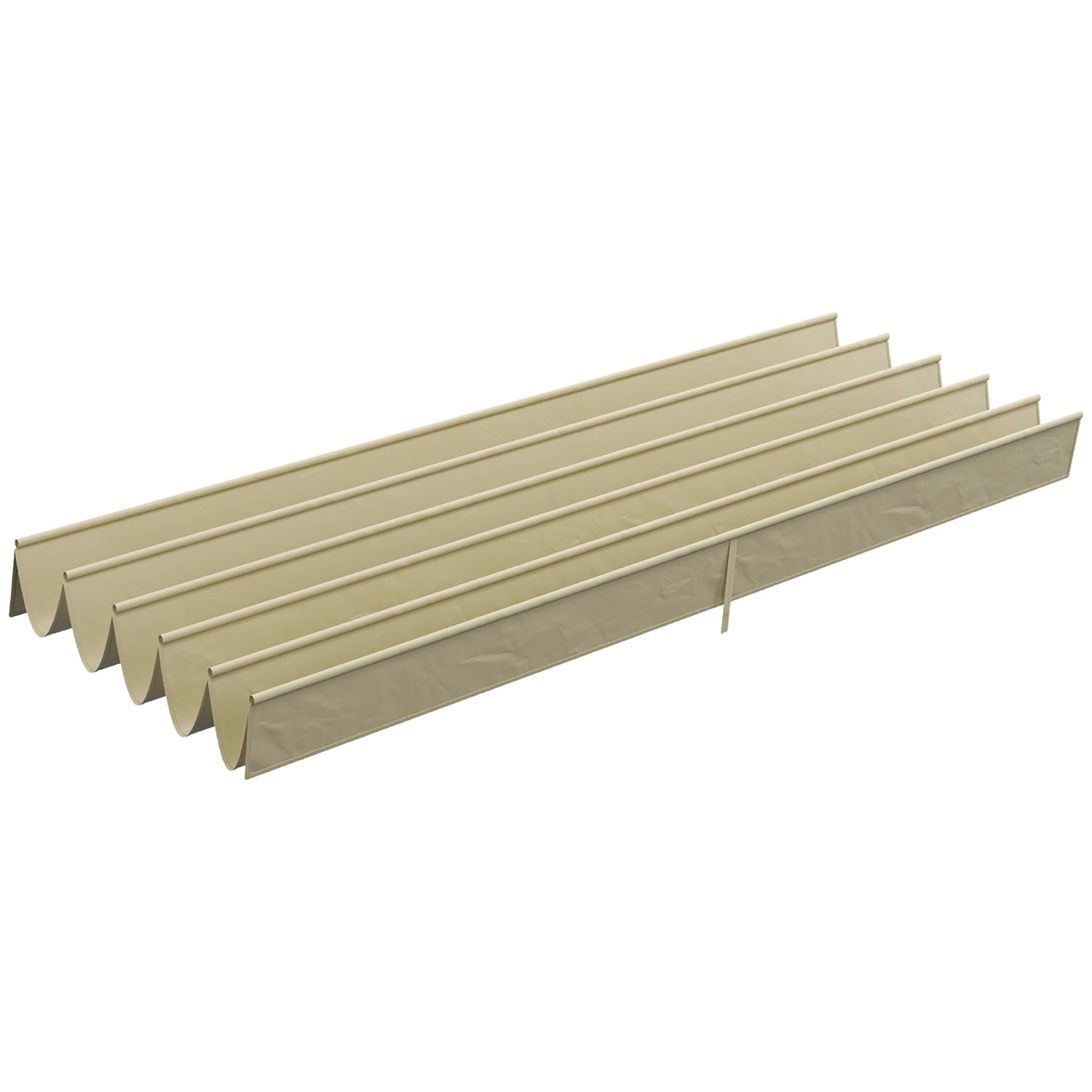 Vattentätt infällbart pergolatak 4x3m, Beige