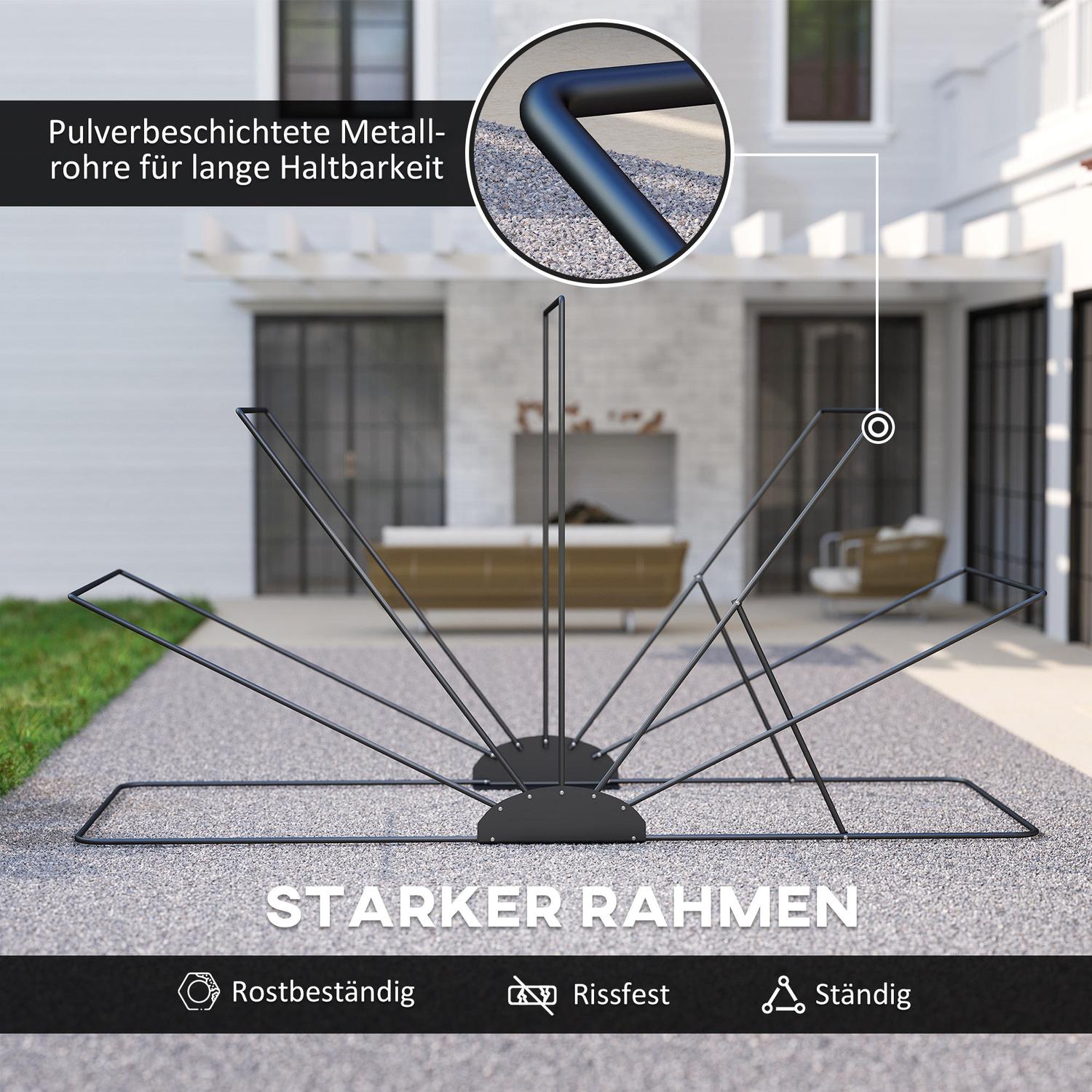 Vattentätt motorcykelskydd, vikbart Oxfordtyg 345cm