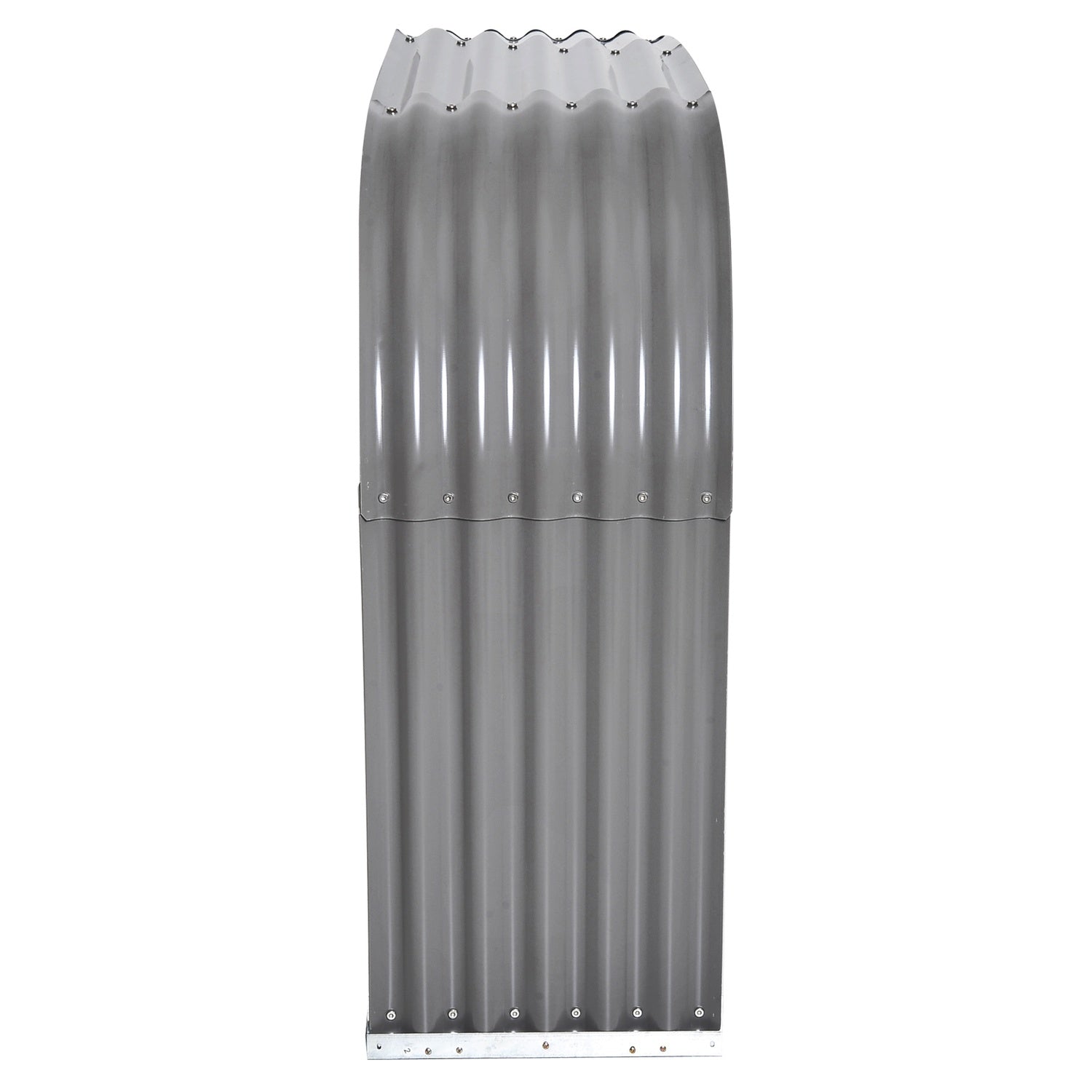 Vedställ i stål, grå – 208x46x112 cm, 0,85 m³ Förvaring