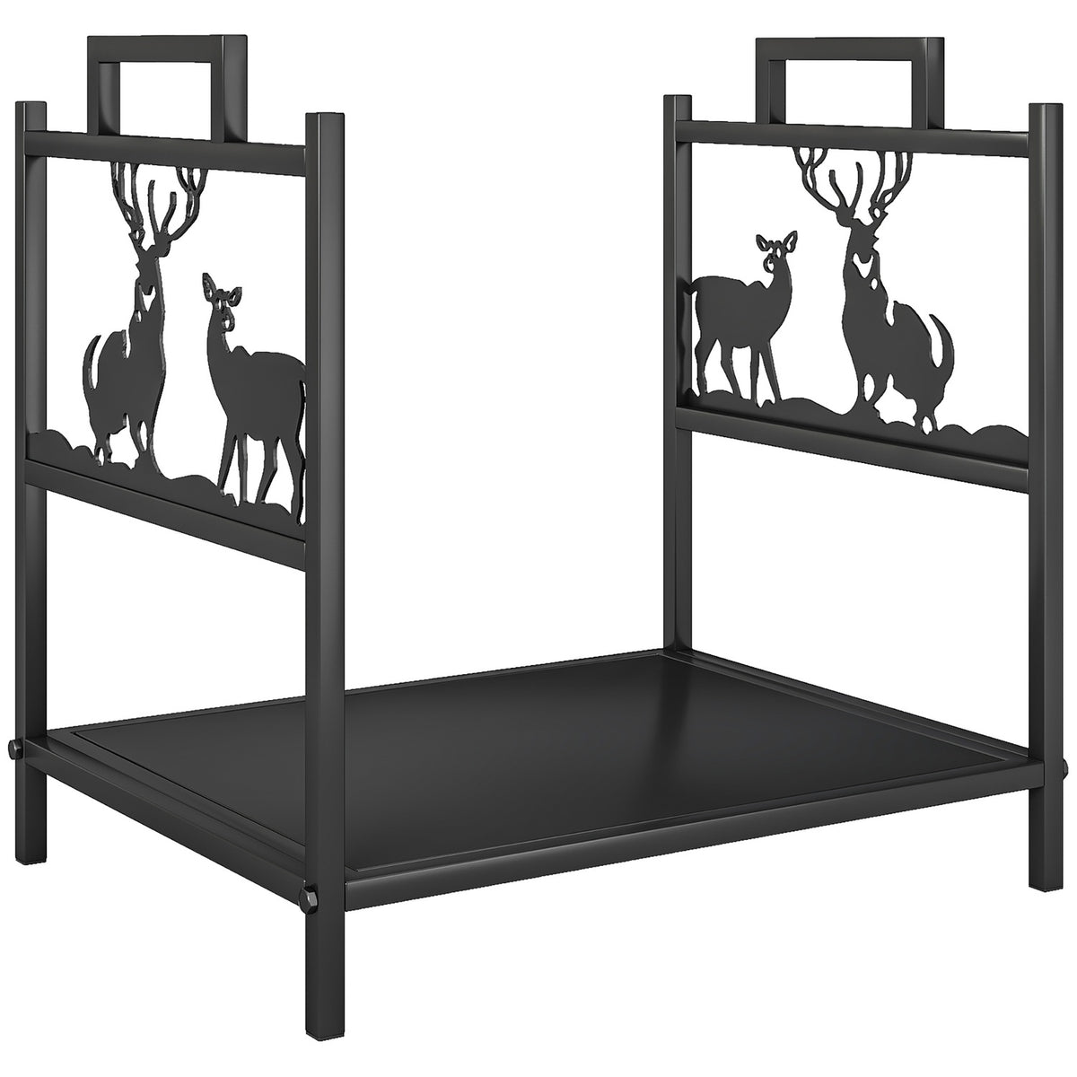 Houtrek voor binnen, metaal, 42,5 x 33,5 x 43 cm