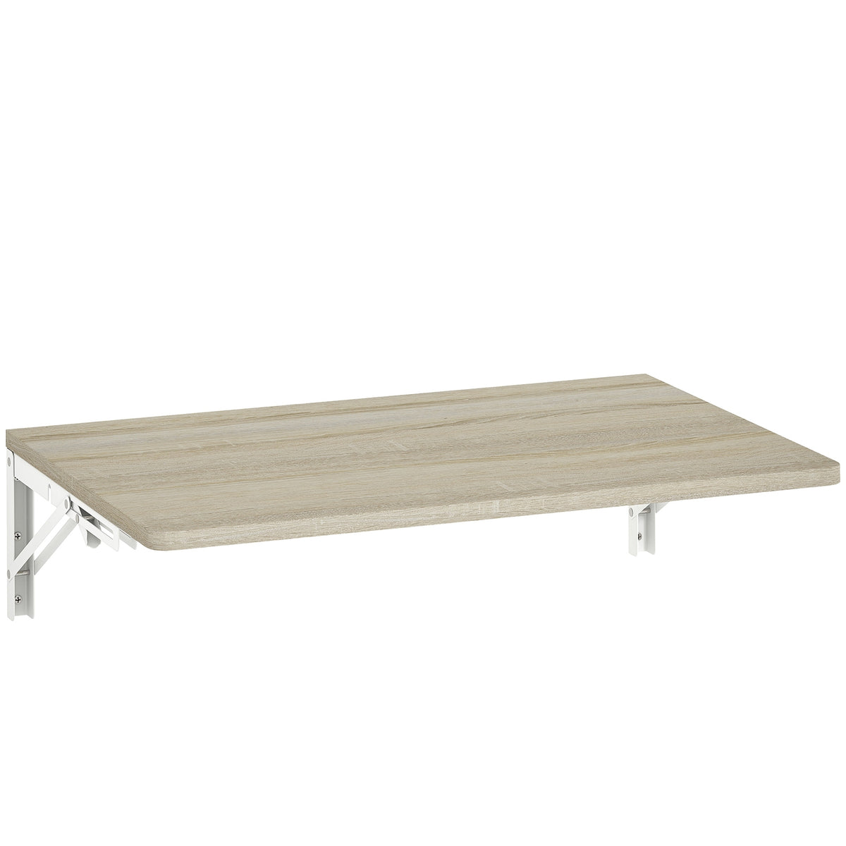 Wandgemonteerd inklapbaar bureau, 60x40 cm, eiken afwerking