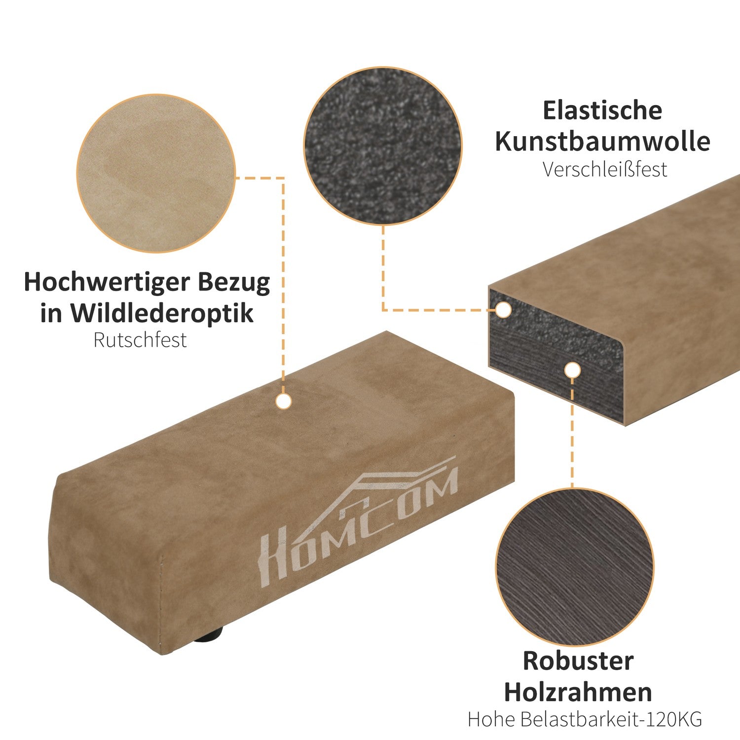 Vikbar 210 cm Gymnastik Balansbalk – inomhus/utomhusbruk