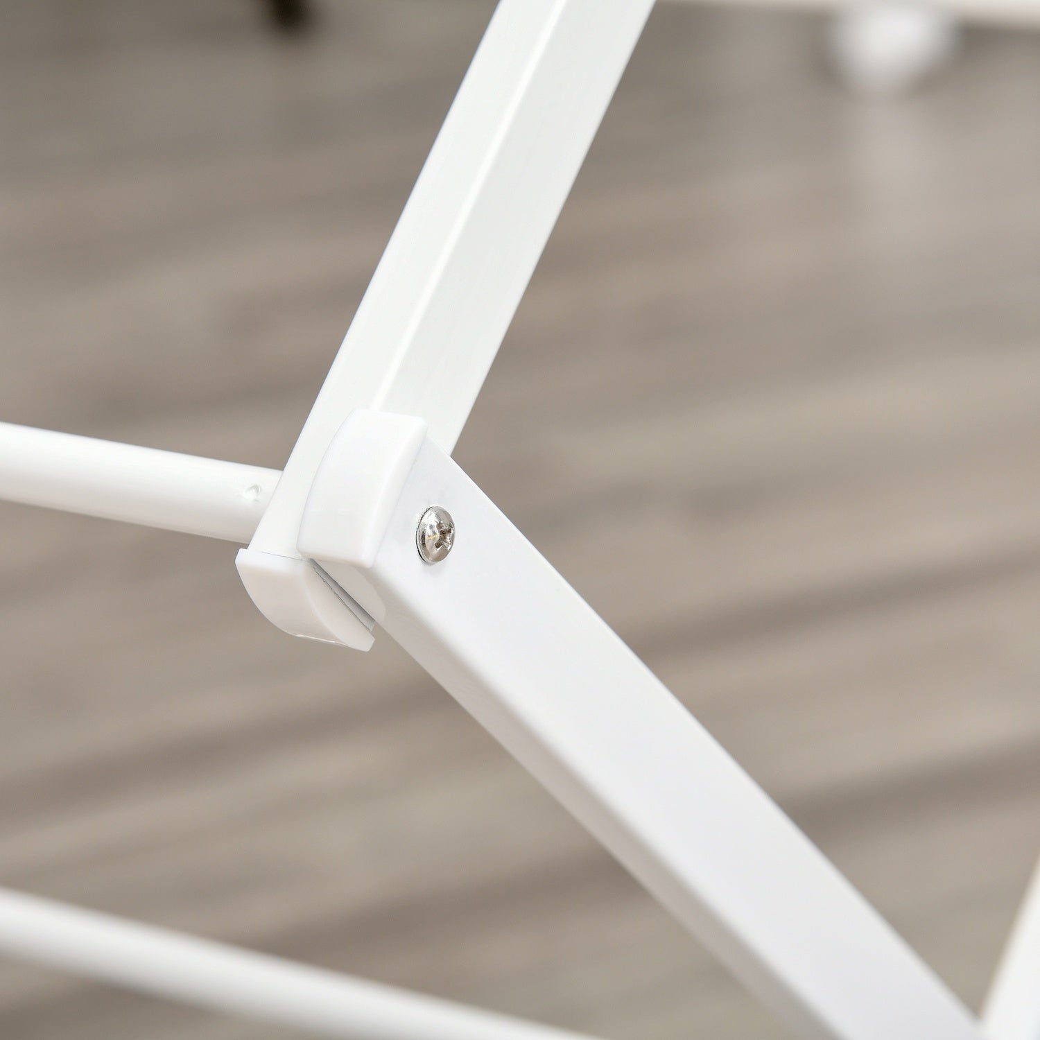 Vikbar Tower Clothes Airer, 8 nivåer, vit 74x35x144 cm