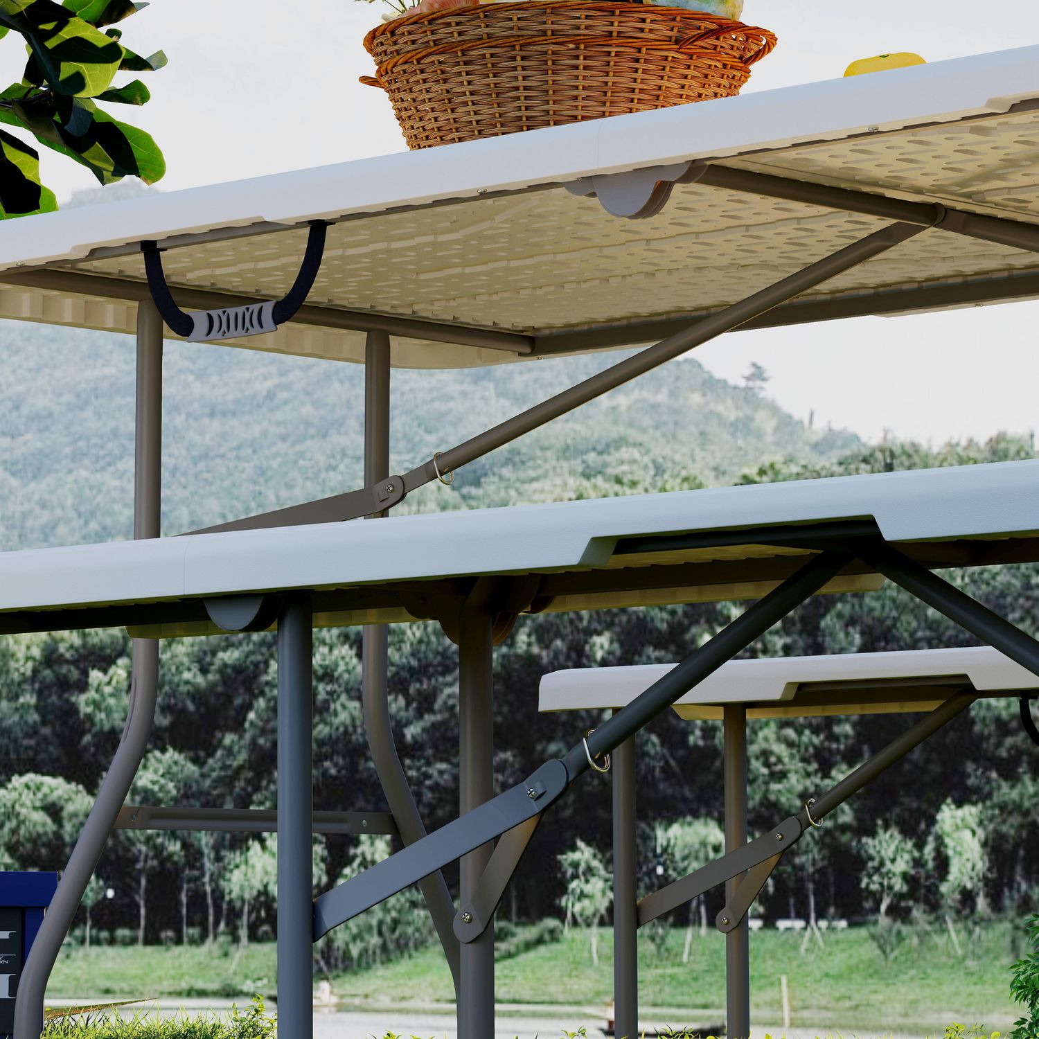 Vikbart ölbordsset – 3 delar, bärbart för fester