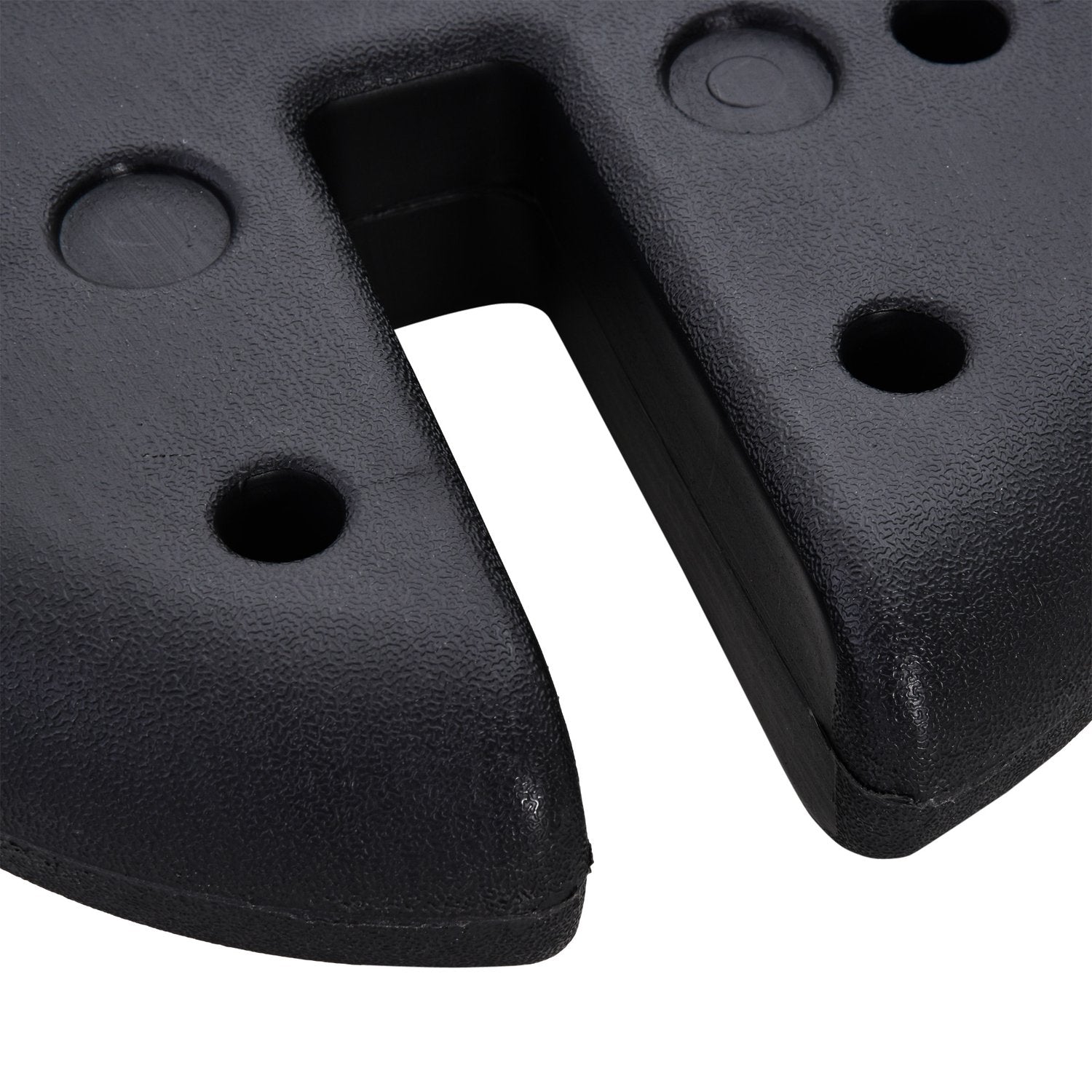Partytältvikt – Fyllbar upp till 5 kg, svart HDPE, Ø25x6 Cm