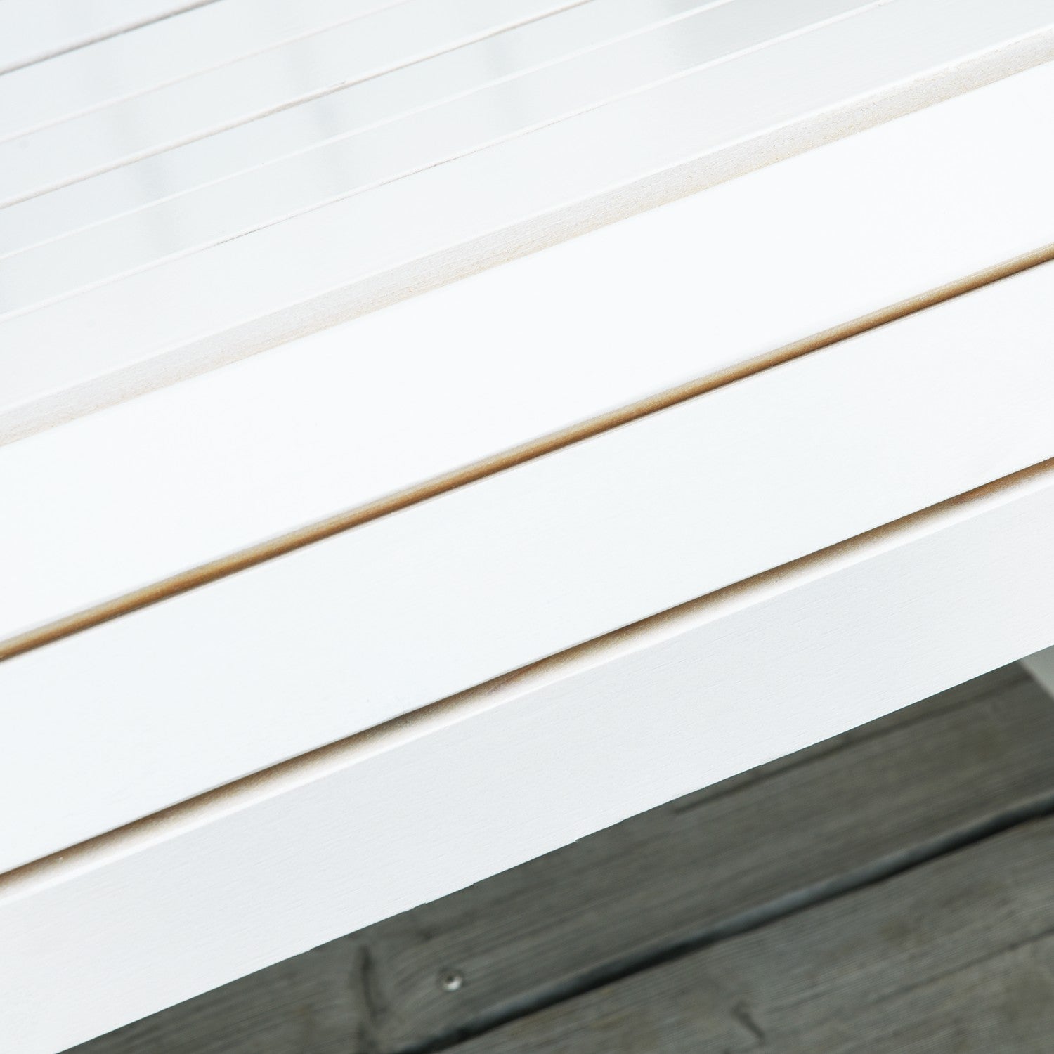 Vit Adirondack trädgårdsgungstol, 77 x 94 x 97 cm