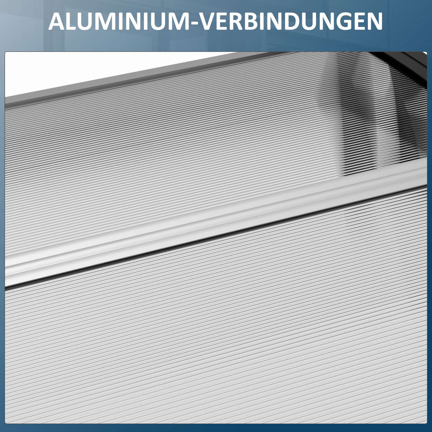 Välvd ytterdörrstak, UV-skyddad polykarbonat, 90x295 cm