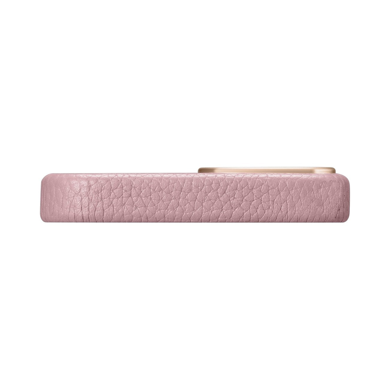 iPhone 14 Plus magnetiskt läderfodral med MagSafe Litchi Premium läderfodral rosa