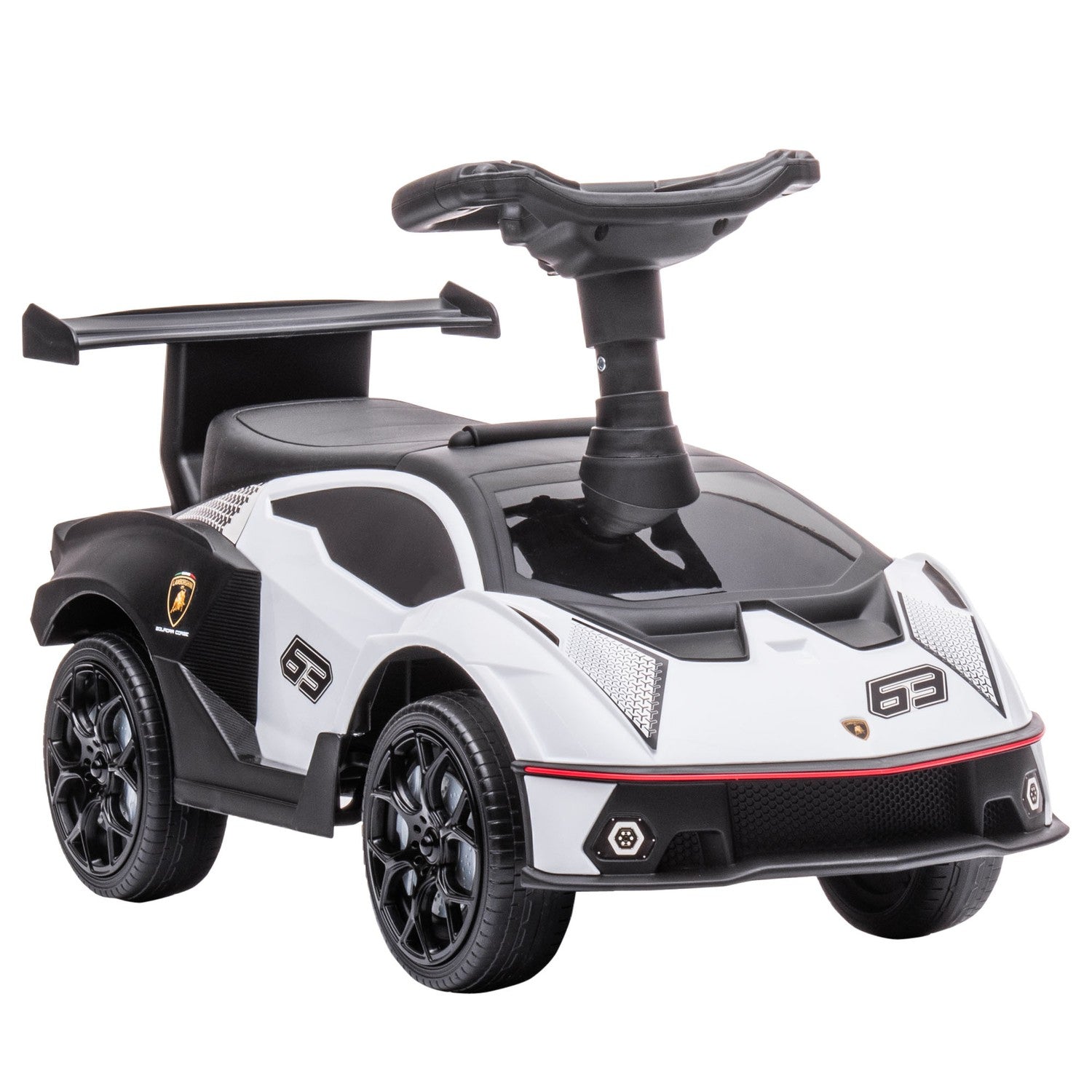 Kinderloopauto met opbergruimte, claxon en motorgeluiden