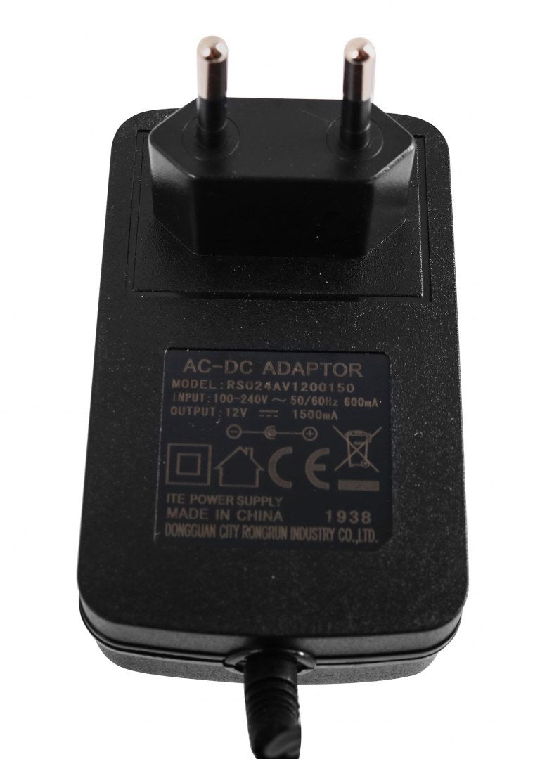 12V 1500mA snabbladdningsnätadapter