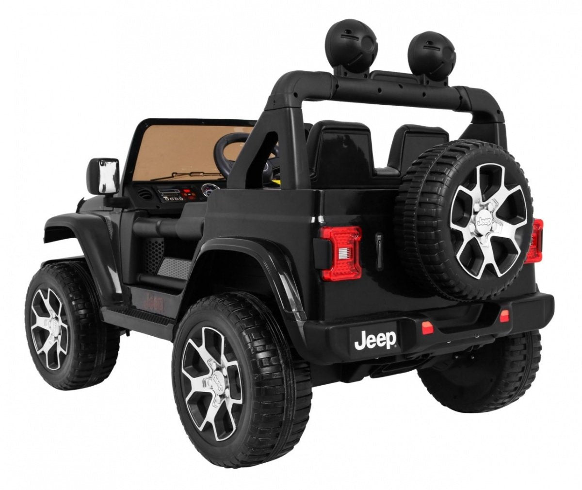 12V Jeep Wrangler Ride-On med LED-lampor och MP3-spelare