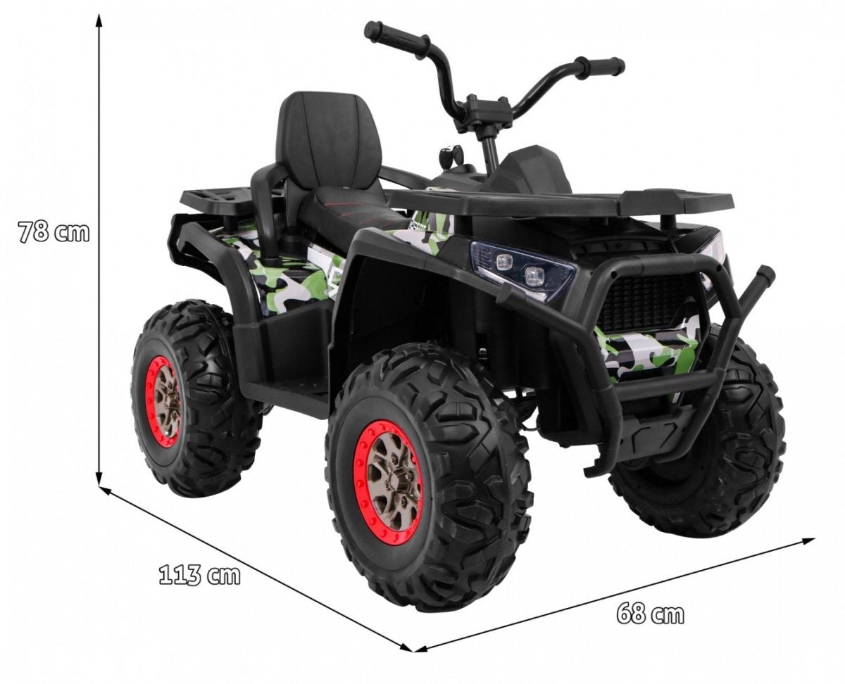 12V Kids Quad ATV med fjärrkontroll, LED-lampor, MP3 & USB