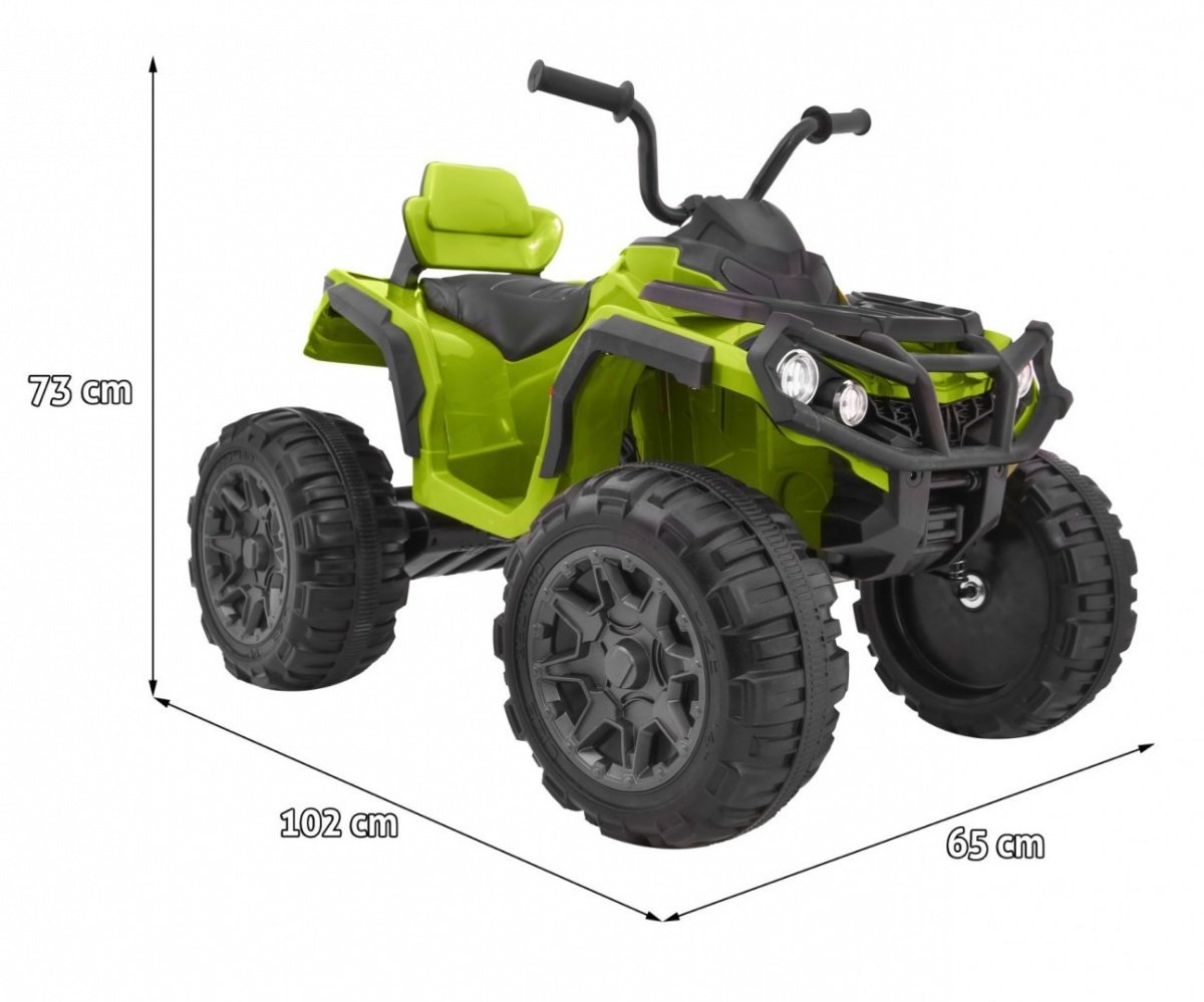 12V Kids Quad ATV med fjärrkontroll, LED-lampor, MP3, USB