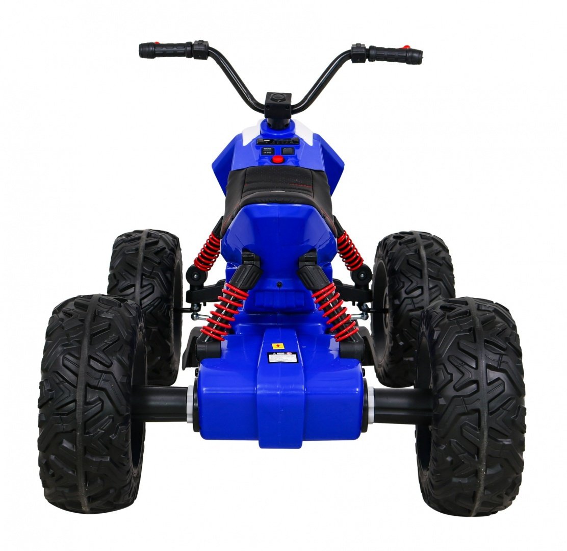 12V Kids Quad med LED-lampor, MP3, USB och lädersäte