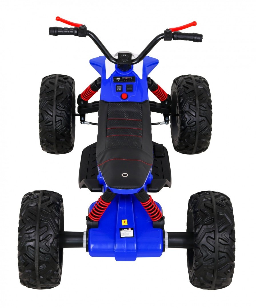 12V Kids Quad med LED-lampor, MP3, USB och lädersäte