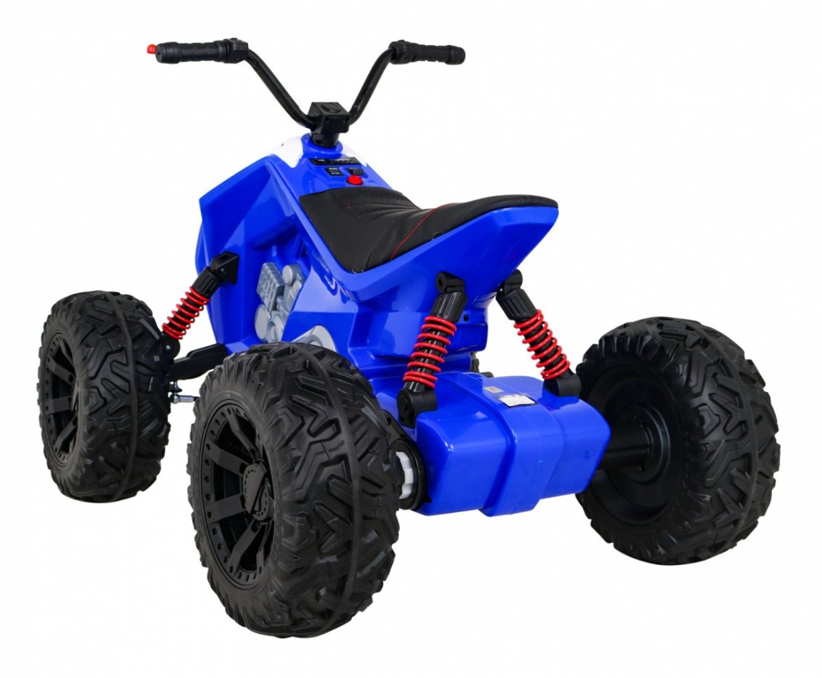 12V Kids Quad med LED-lampor, MP3, USB och lädersäte