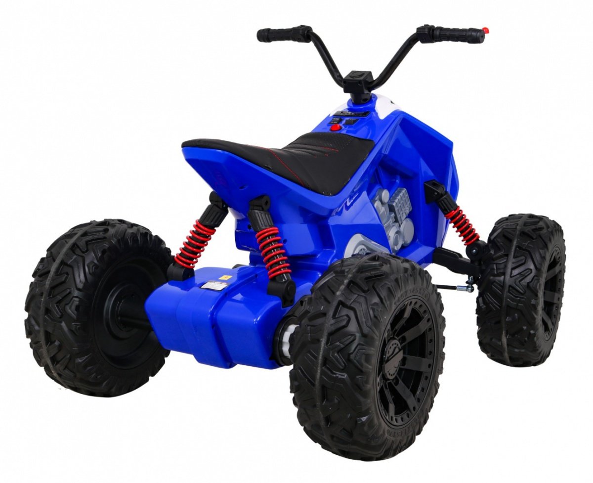 12V Kids Quad med LED-lampor, MP3, USB och lädersäte