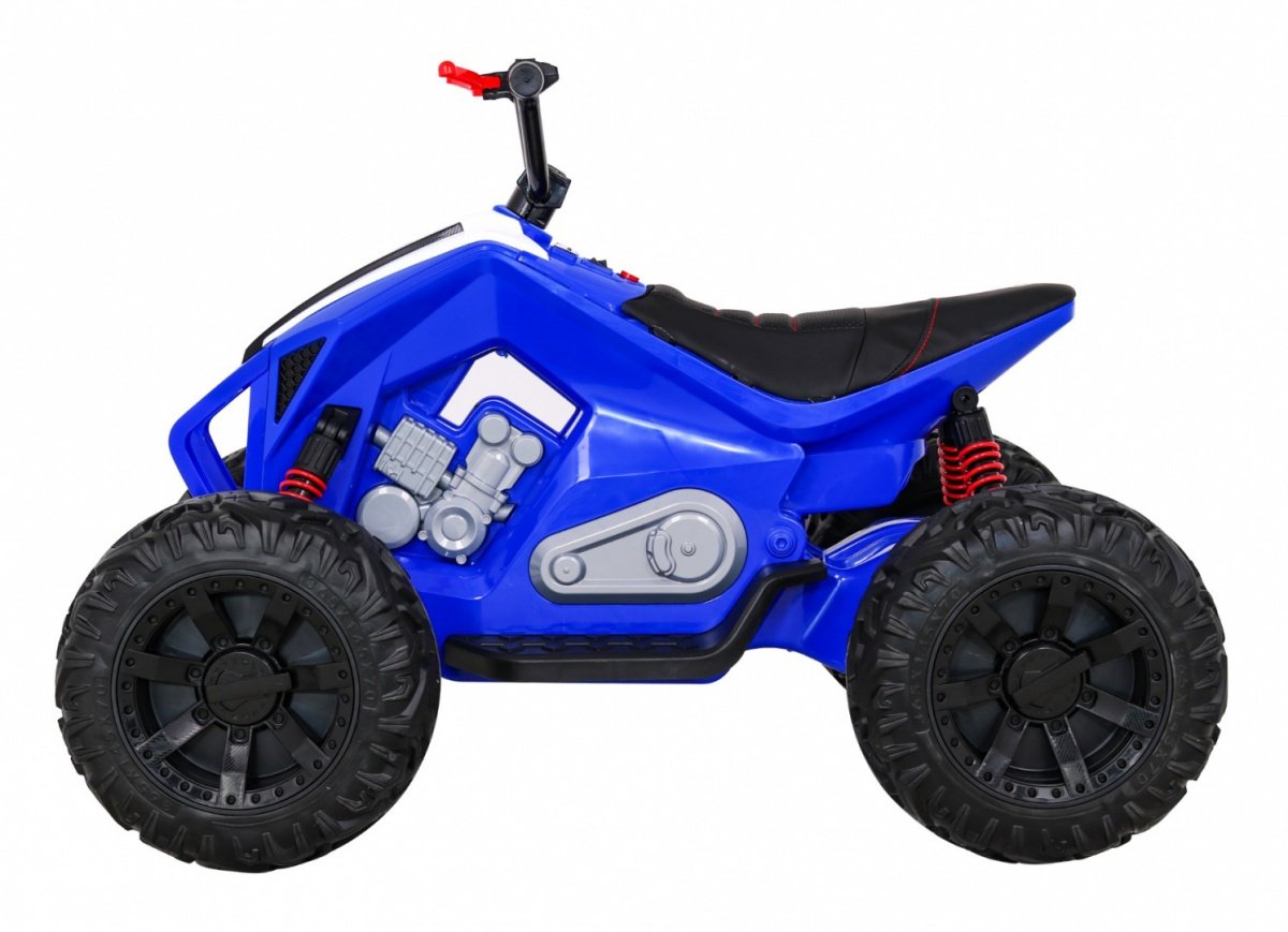 12V Kids Quad med LED-lampor, MP3, USB och lädersäte