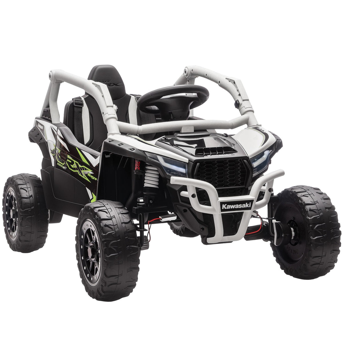 12V elektrische kinderauto met afstandsbediening, grijs