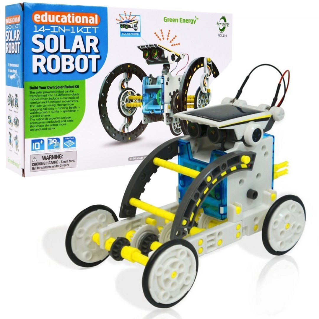 14-i-1 Solar Robot Kit för barn - Bygg & lär STEM-leksak