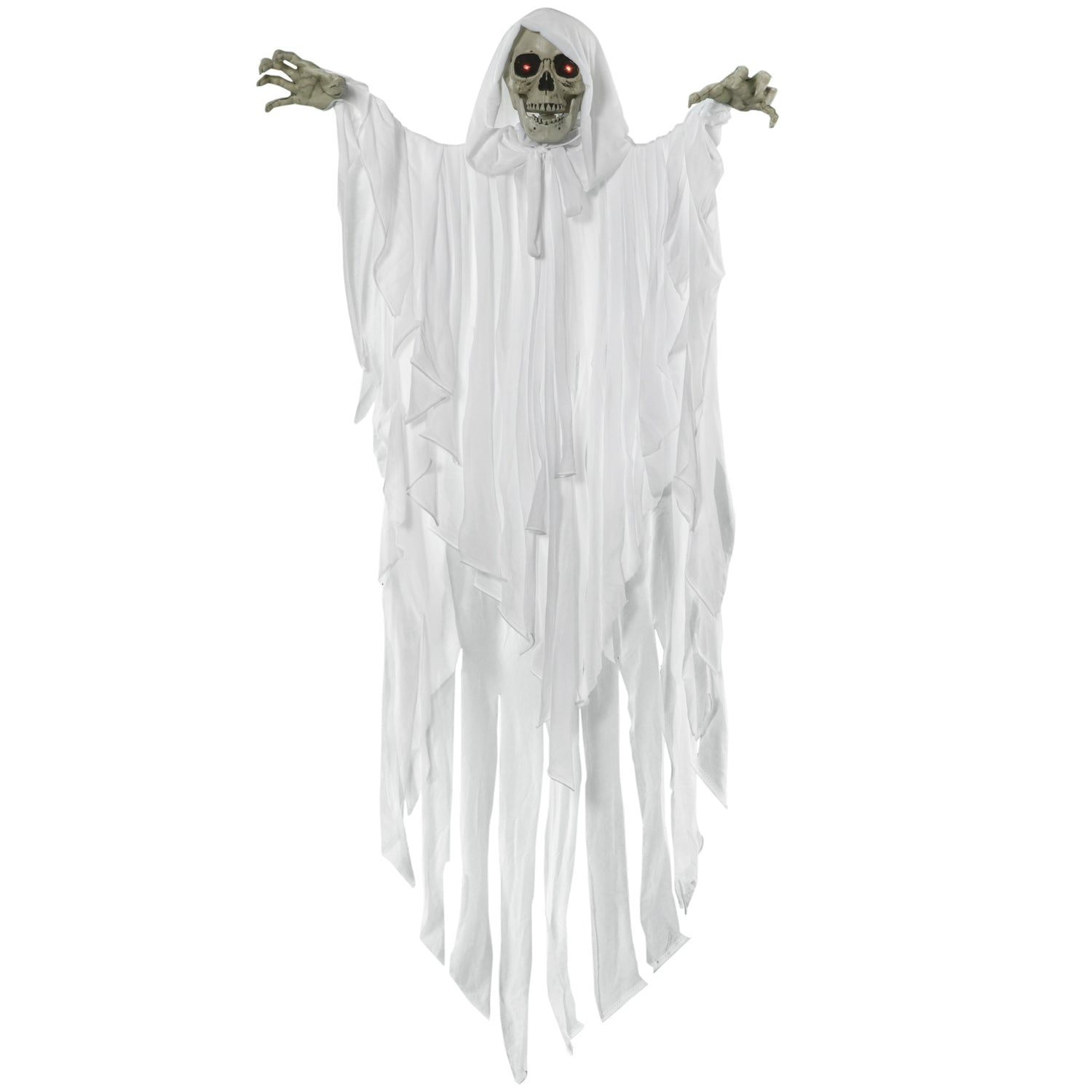 Hängande Glow-In-The-Dark Skelett Med Ljud, 153 cm