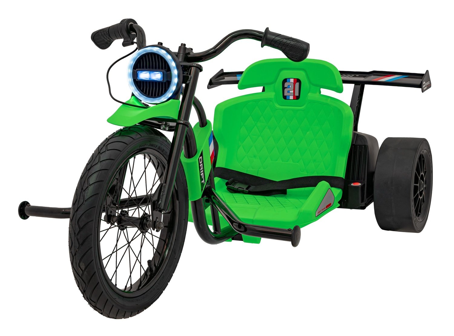 21-växlad driftcykel med dubbla 25000 RPM-motorer och LED-lampor