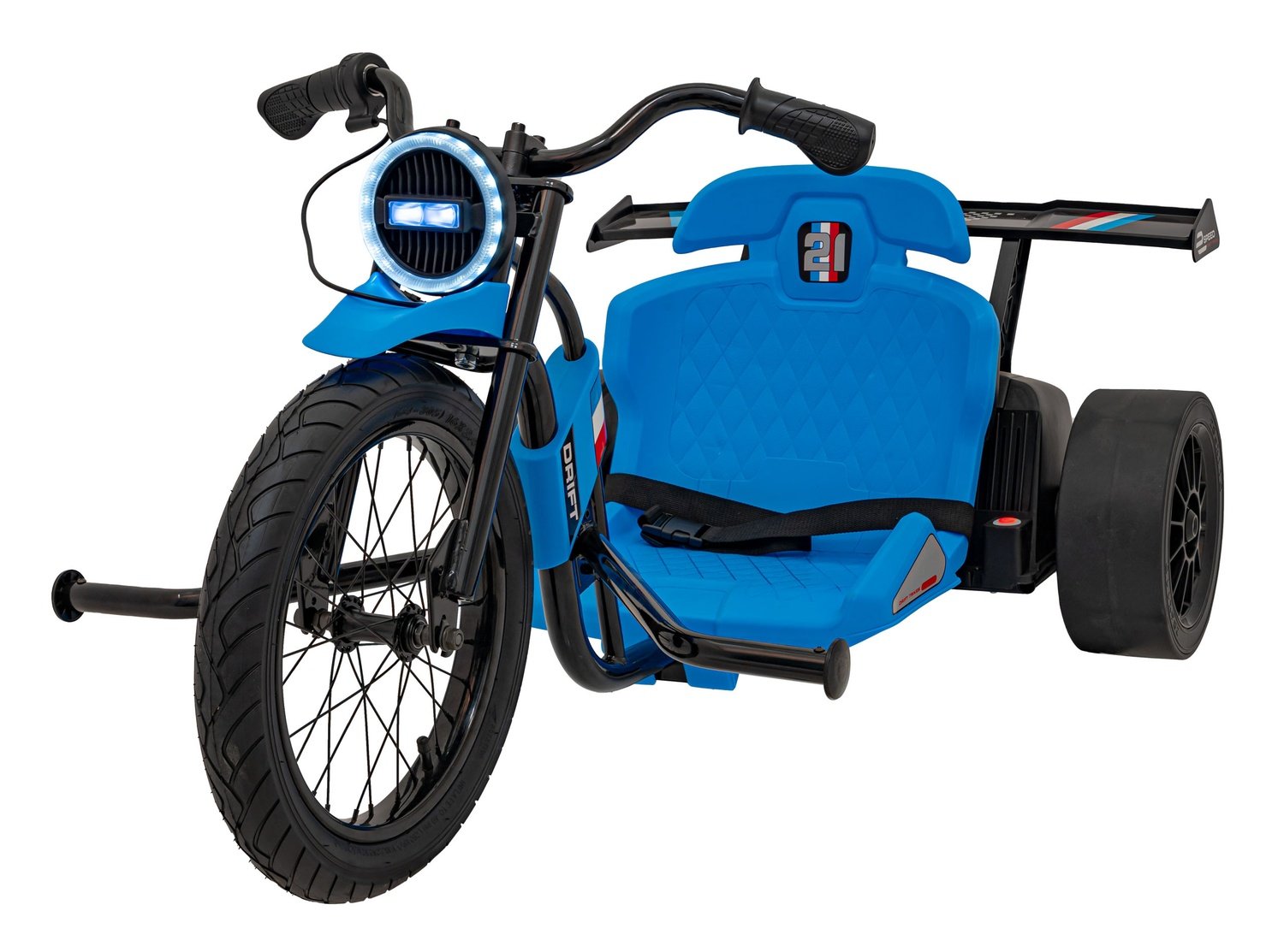 21-växlad driftcykel med dubbla 25000 RPM-motorer och LED-lampor