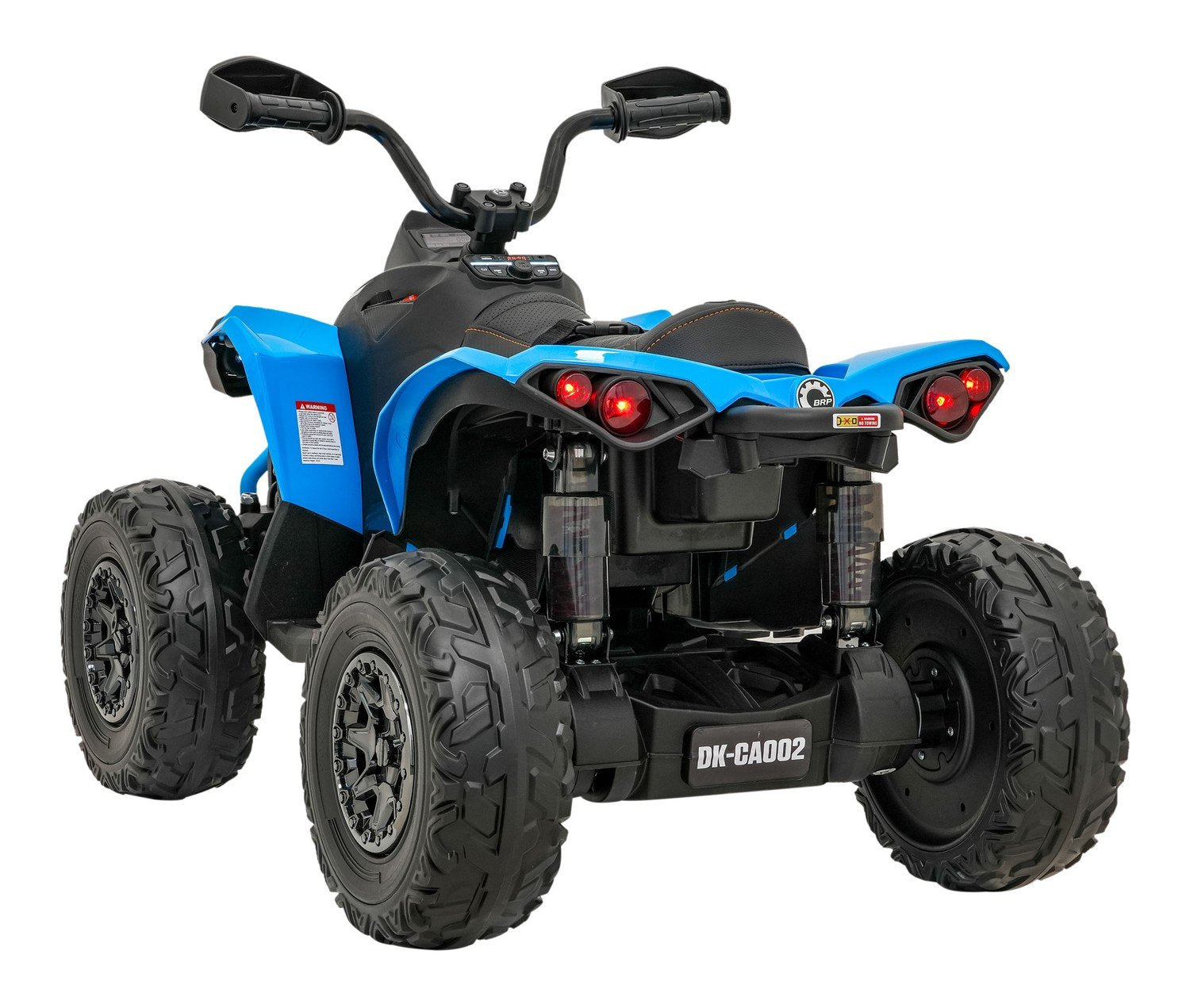 24V Quad ATV med LED-lampor, Bluetooth och lädersäte