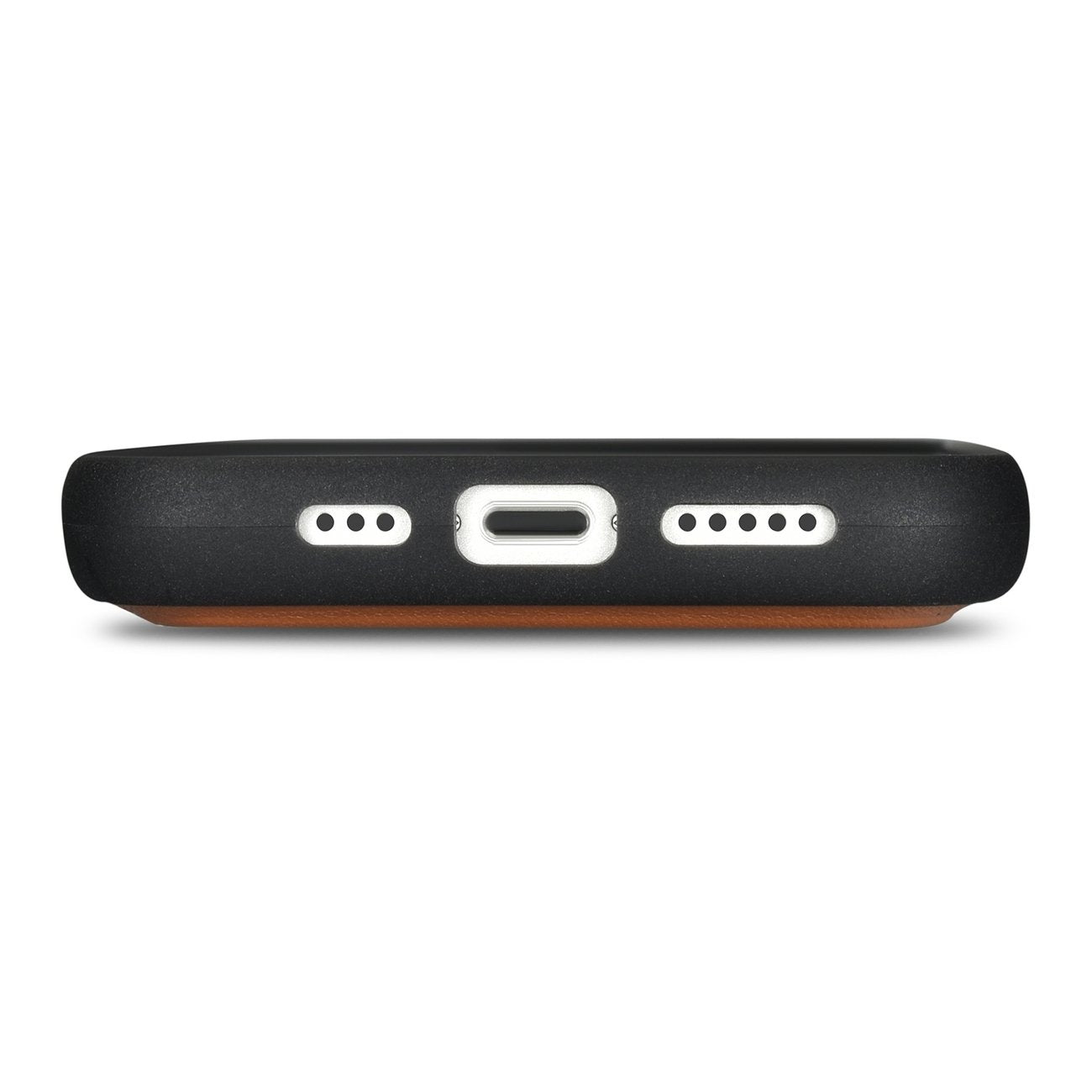 2-i-1 läderfodral med flik iPhone 14 Pro Anti-RFID Plånboksfodral brun