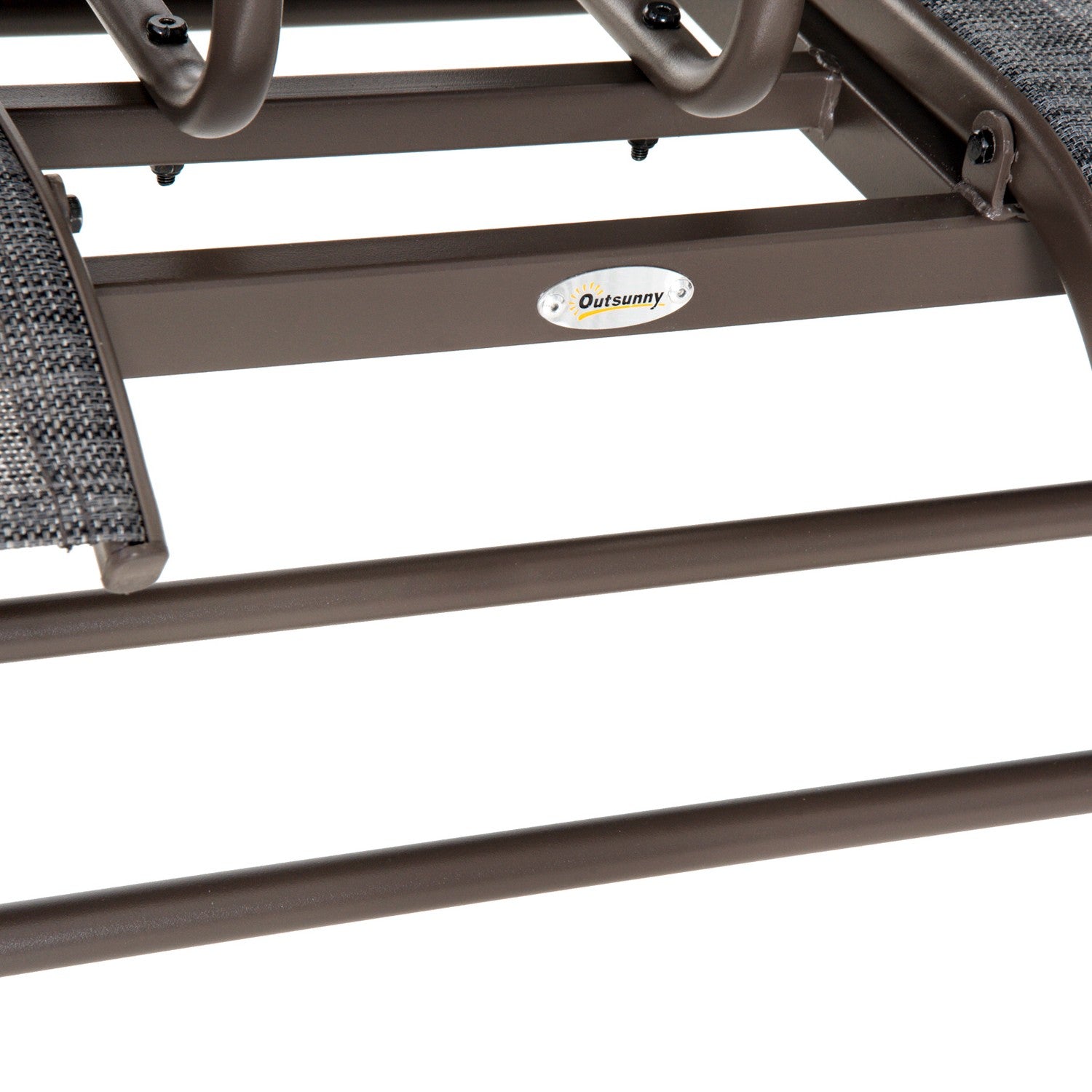 2-sits trädgårdsgungbänk med bord