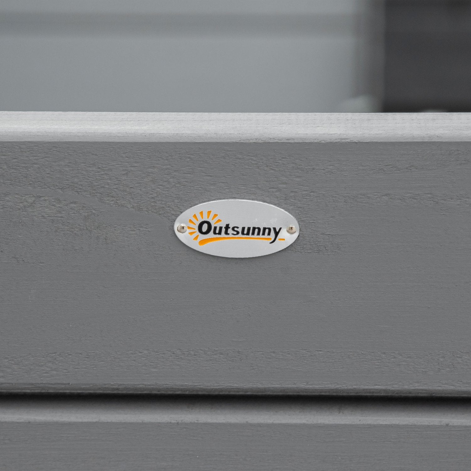 2-sits väderbeständig trädgårdsbänk i trä med ryggstöd