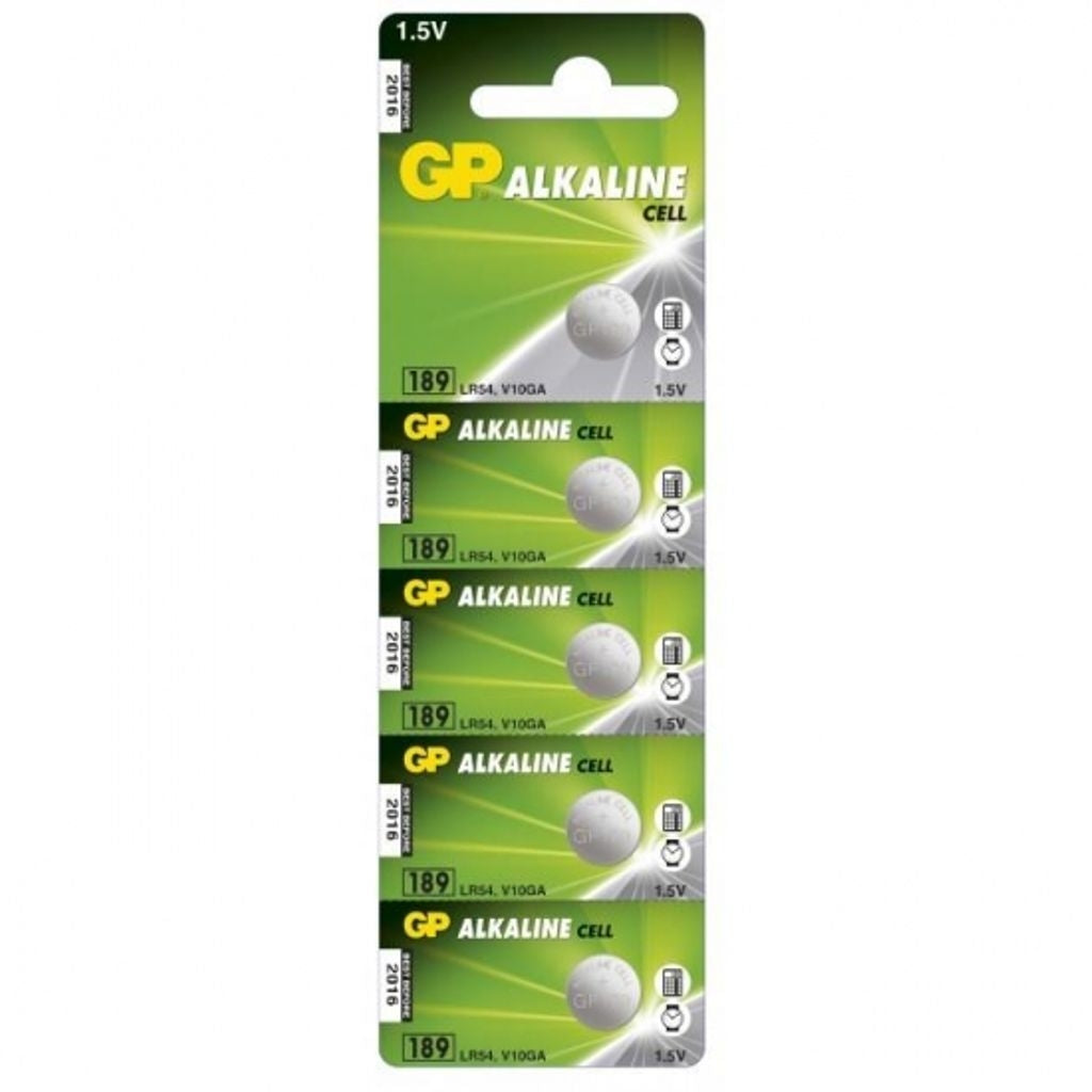 389 / 390 / AG10 / LR54 / LR1130 5-pack GP