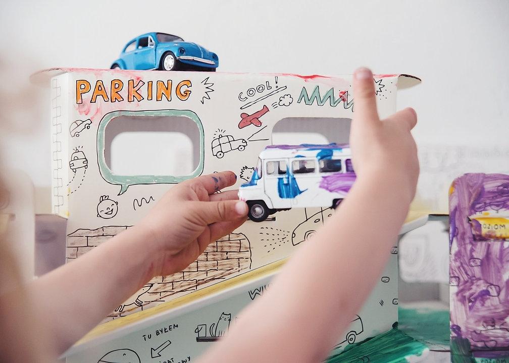 3D XXL Parking Målarbok - Hållbar, enkel montering