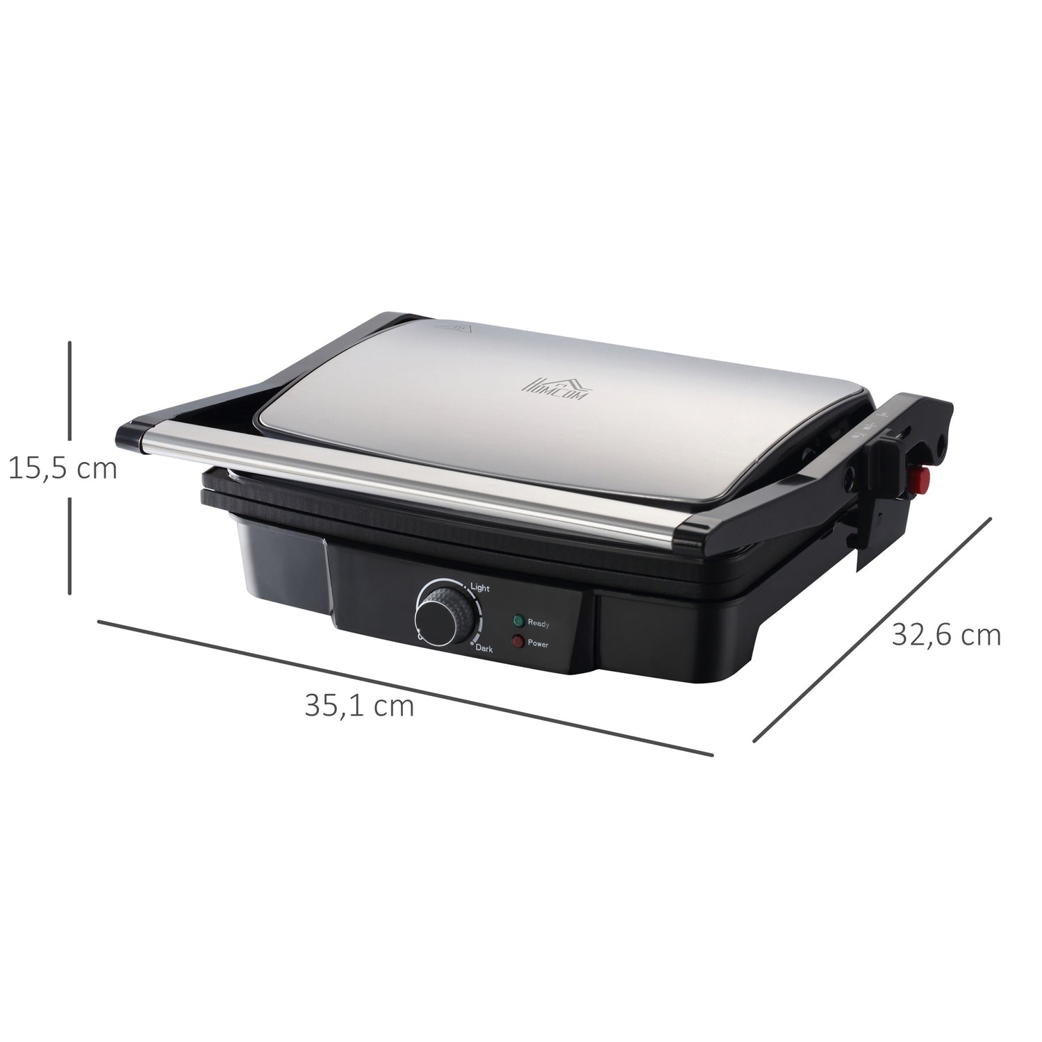 3-i-1 non-stick kontaktgrill, 2000W, med justerbar termostat