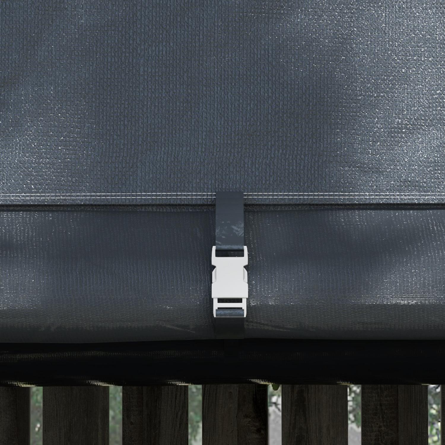 3x3m Grå Verktygsbod – UV-skydd, vattenavvisande stål